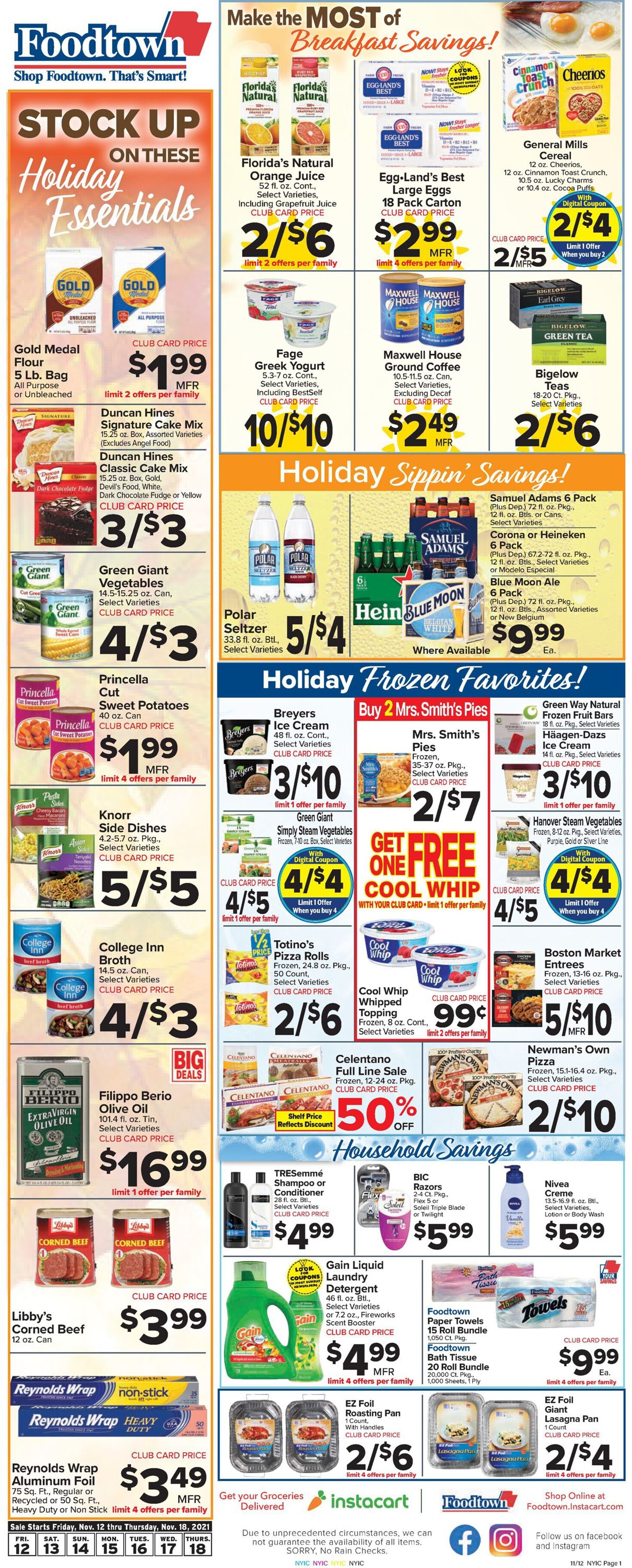 Foodtown Weekly Ad Circular - valid 11/12-11/18/2021 (Page 3)