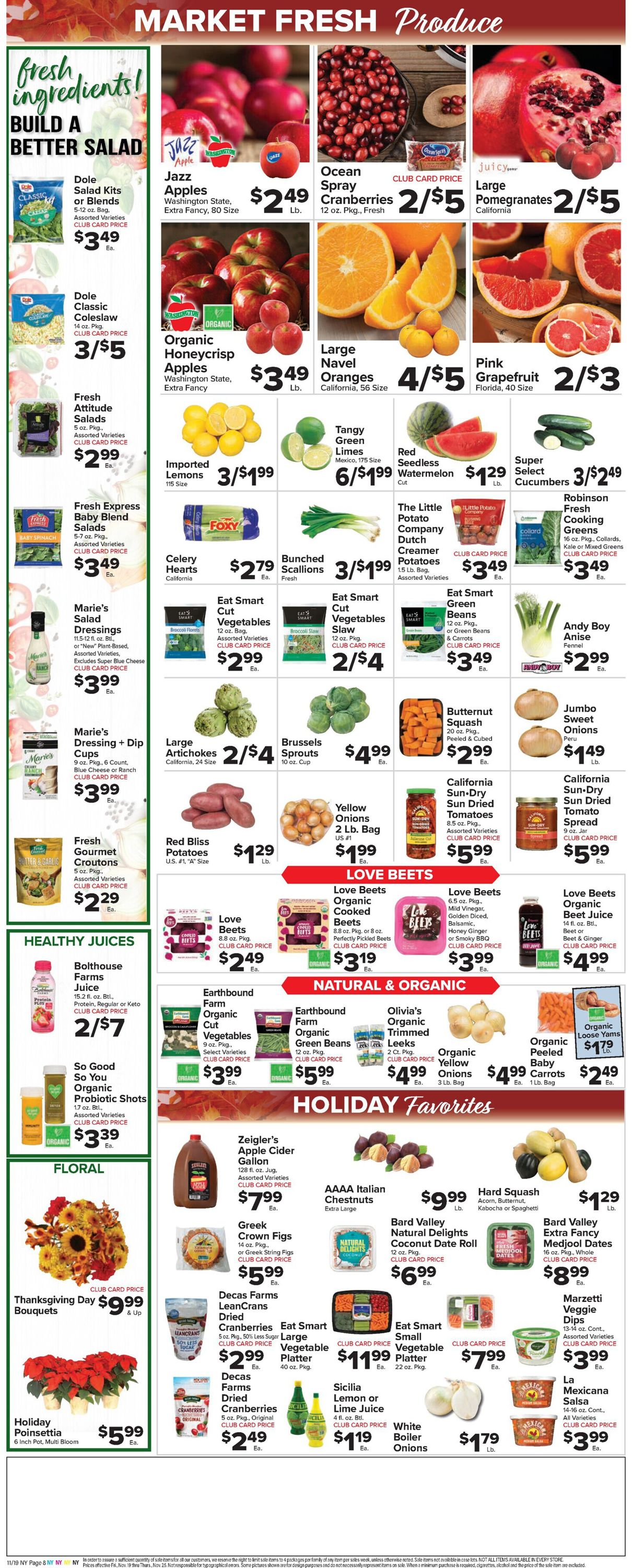 Foodtown THANKSGIVING 2021 Weekly Ad Circular - valid 11/19-11/25/2021 (Page 9)