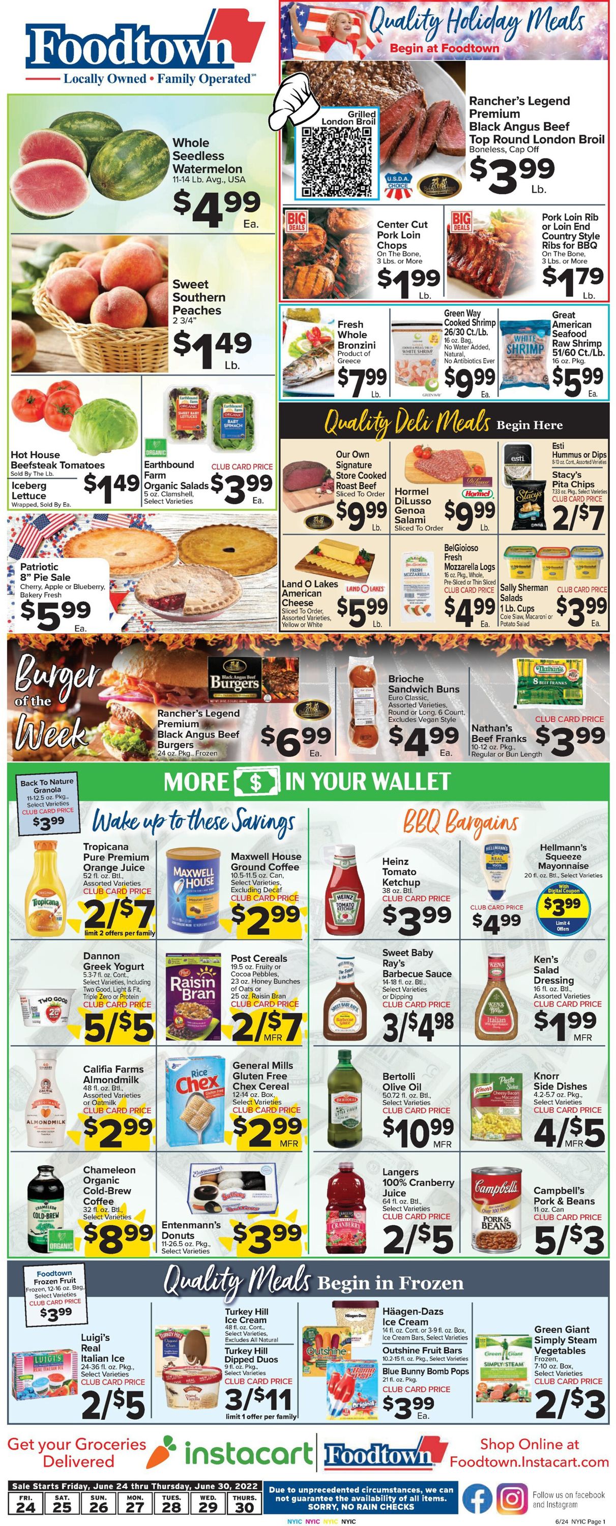 Foodtown Weekly Ad Circular - valid 06/24-06/30/2022