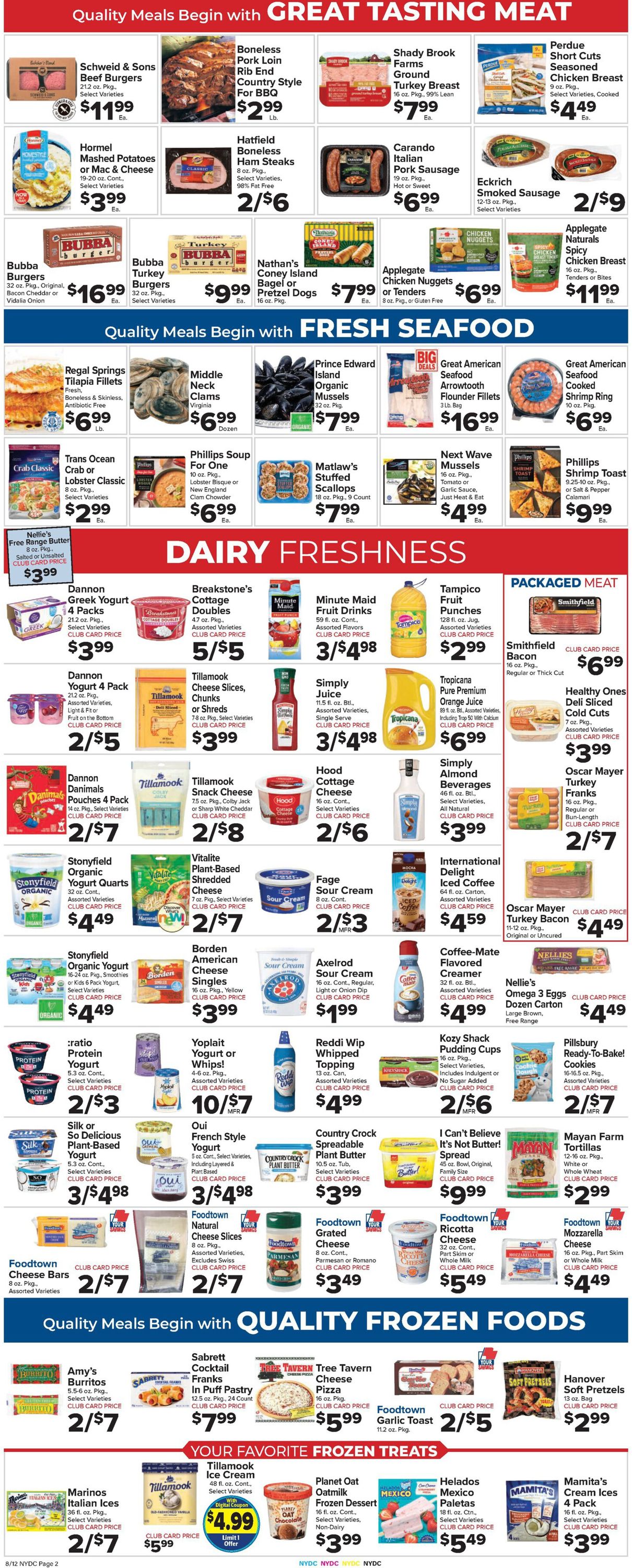 Foodtown Weekly Ad Circular - valid 08/12-08/18/2022 (Page 2)