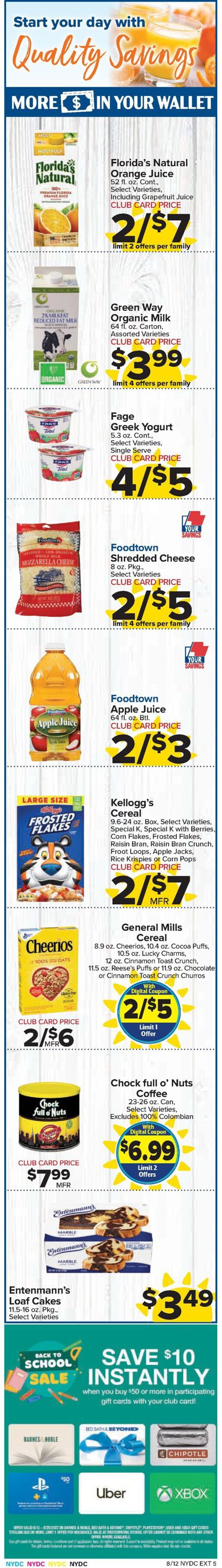 Foodtown Weekly Ad Circular - valid 08/12-08/18/2022 (Page 4)