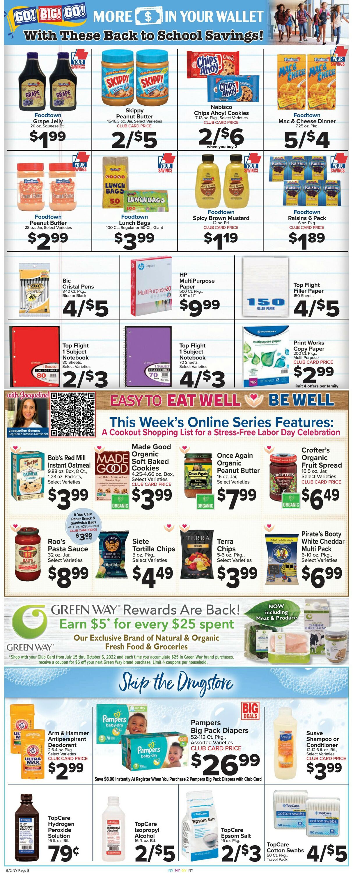 Foodtown Weekly Ad Circular - valid 09/02-09/08/2022 (Page 2)