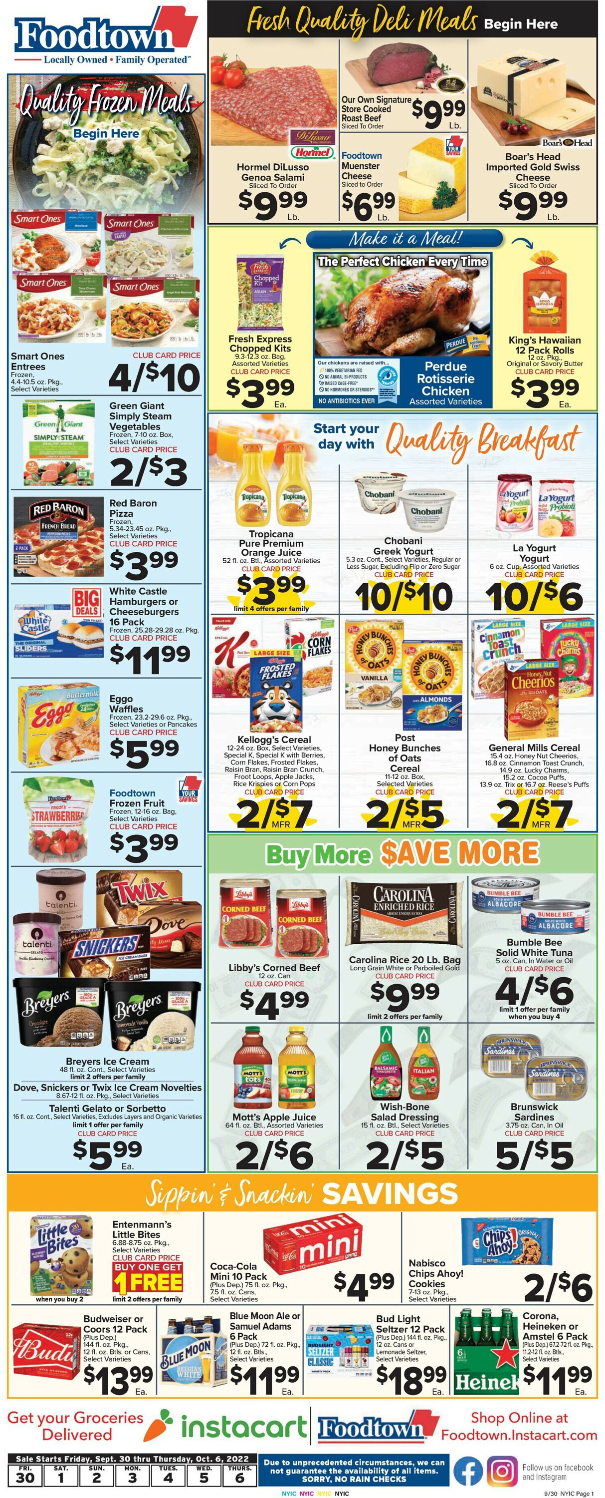 Foodtown Weekly Ad Circular - valid 09/30-10/06/2022 (Page 3)