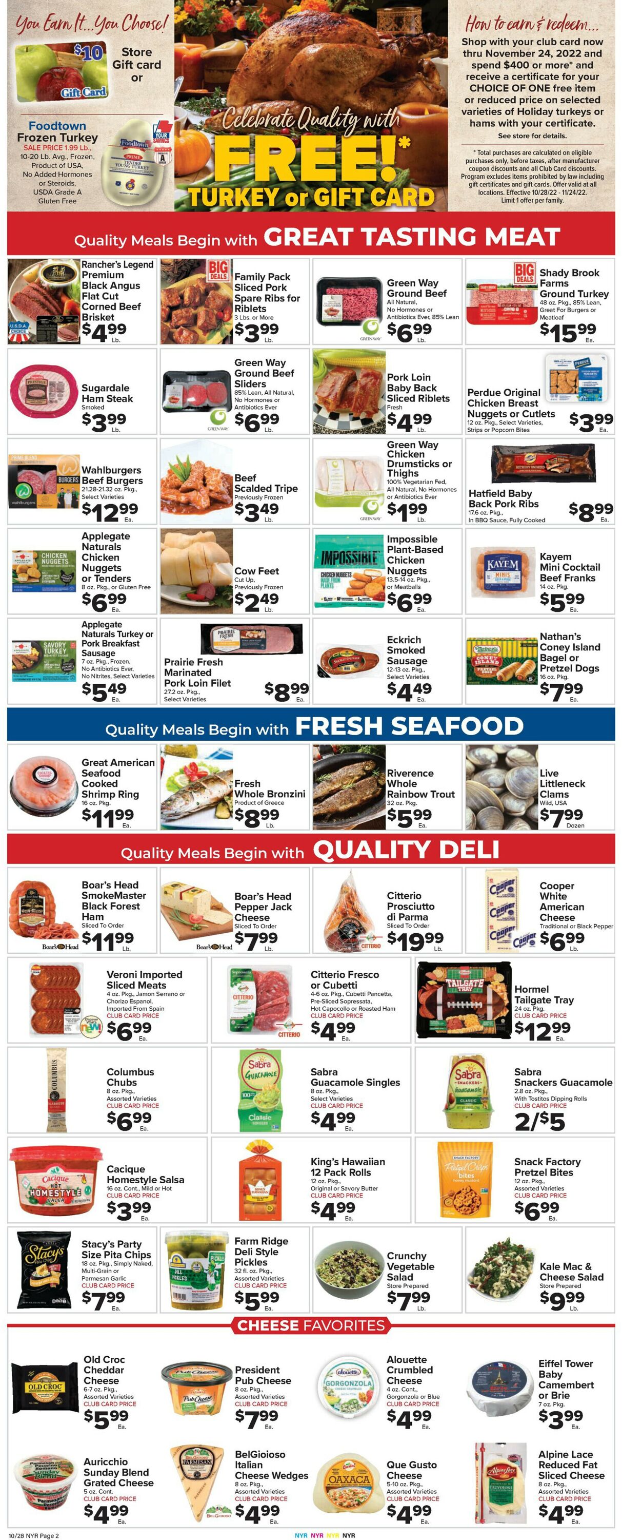 Foodtown Weekly Ad Circular - valid 10/28-11/03/2022 (Page 4)