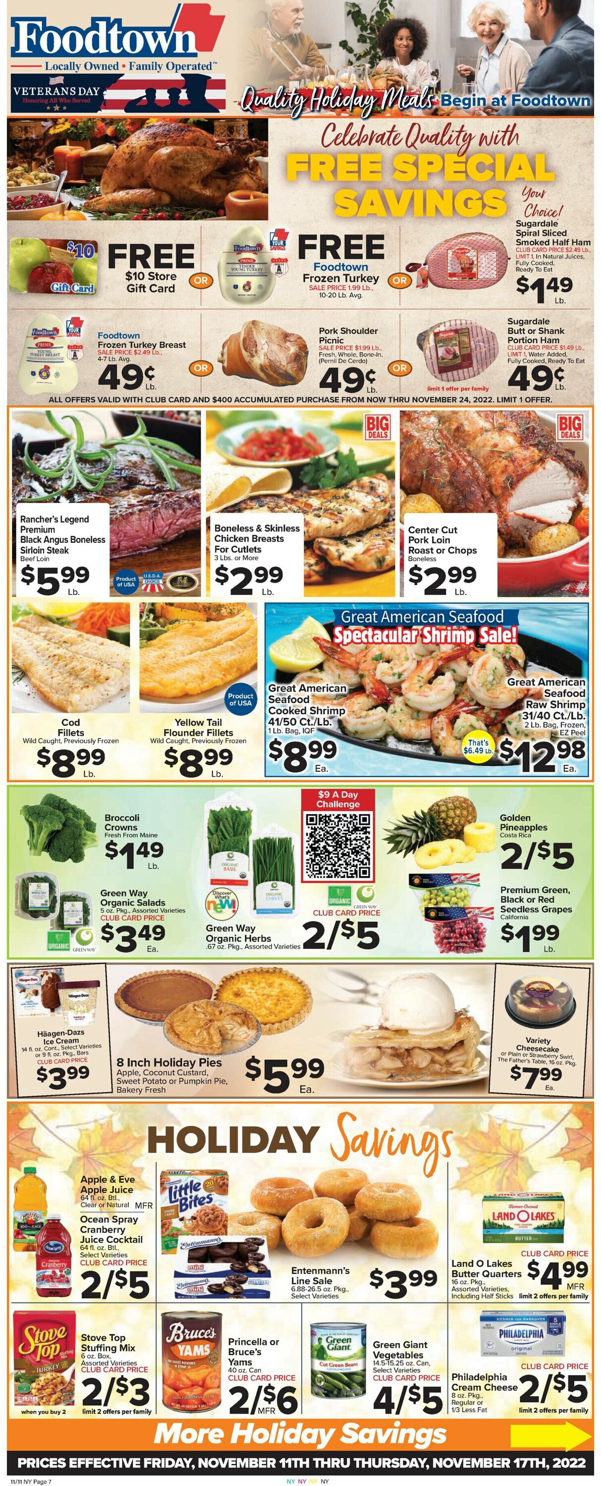 Foodtown Weekly Ad Circular - valid 11/11-11/17/2022