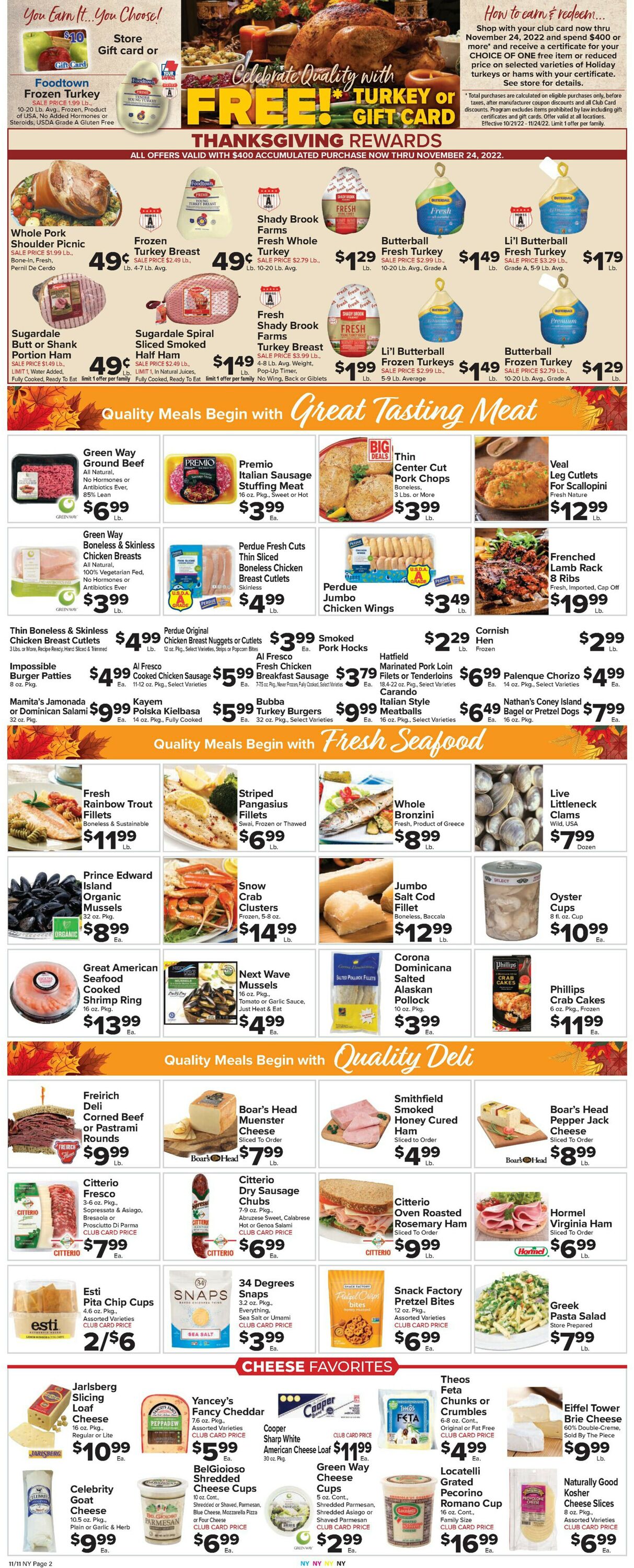 Foodtown Weekly Ad Circular - valid 11/11-11/17/2022 (Page 4)