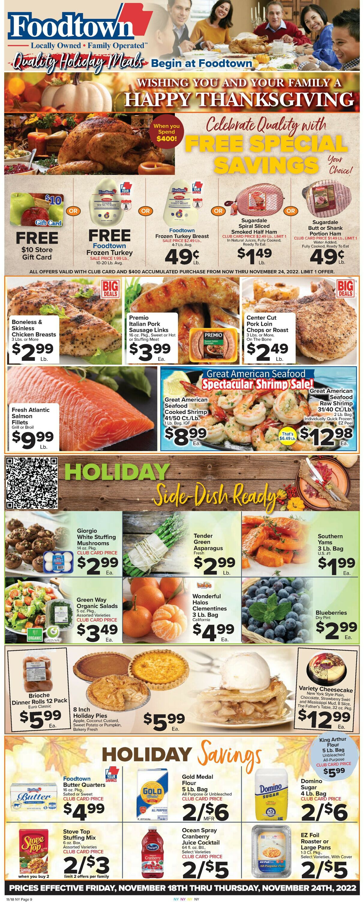 Foodtown Weekly Ad Circular - valid 11/18-11/24/2022