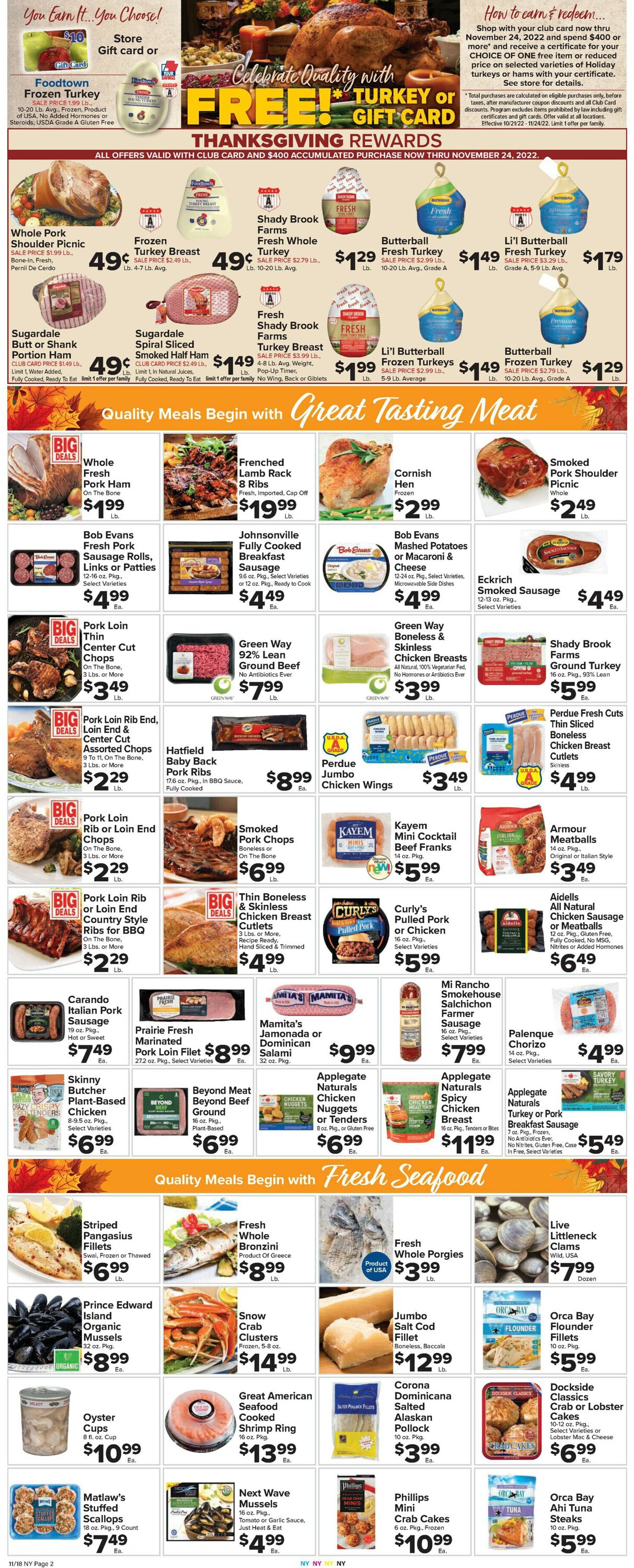 Foodtown Weekly Ad Circular - valid 11/18-11/24/2022 (Page 4)