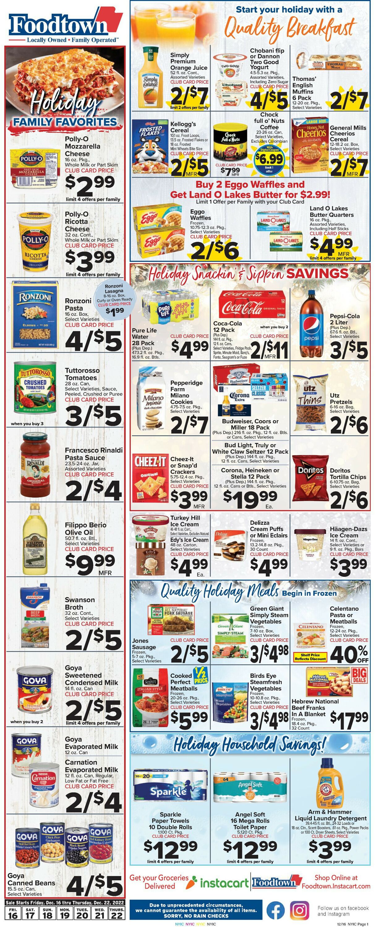 Foodtown Weekly Ad Circular - valid 12/16-12/22/2022 (Page 3)