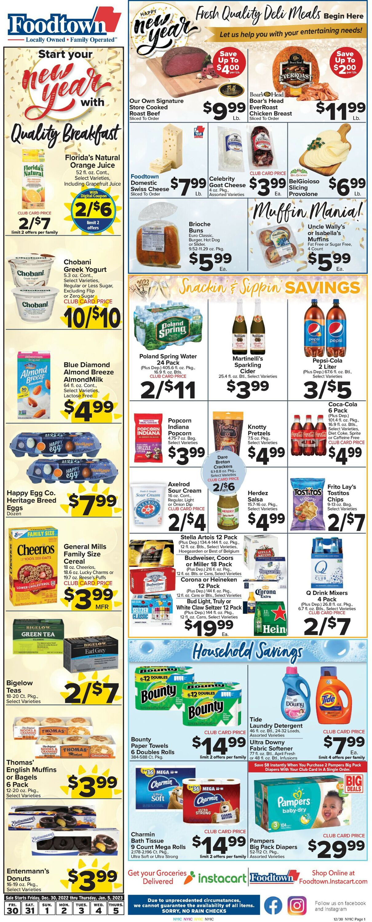 Foodtown Weekly Ad Circular - valid 12/30-01/05/2023 (Page 3)