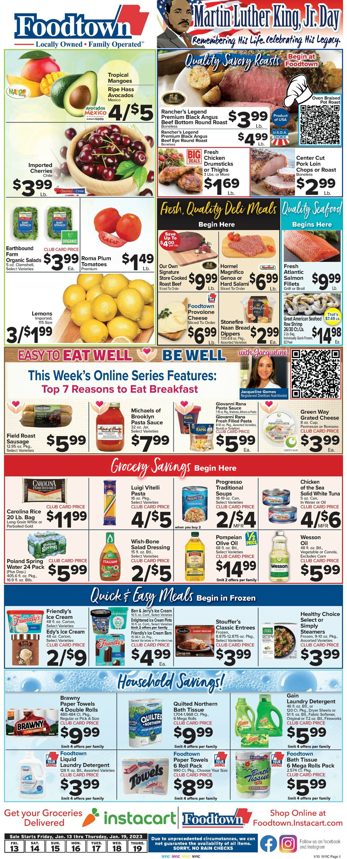 Foodtown Weekly Ad Circular - valid 01/13-01/19/2023