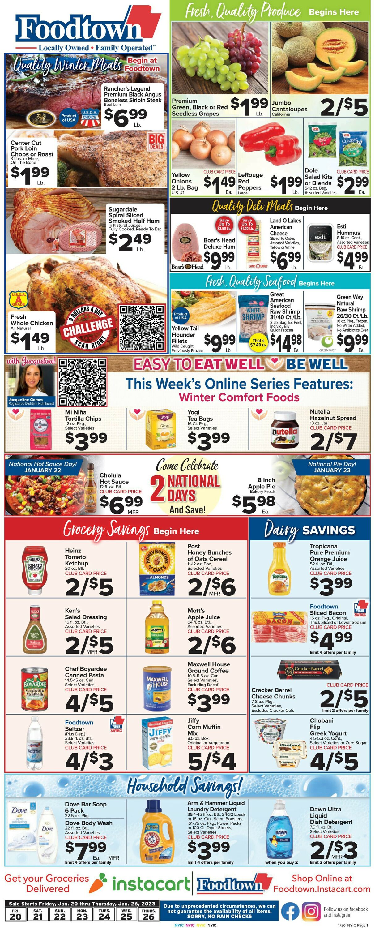 Foodtown Weekly Ad Circular - valid 01/20-01/26/2023