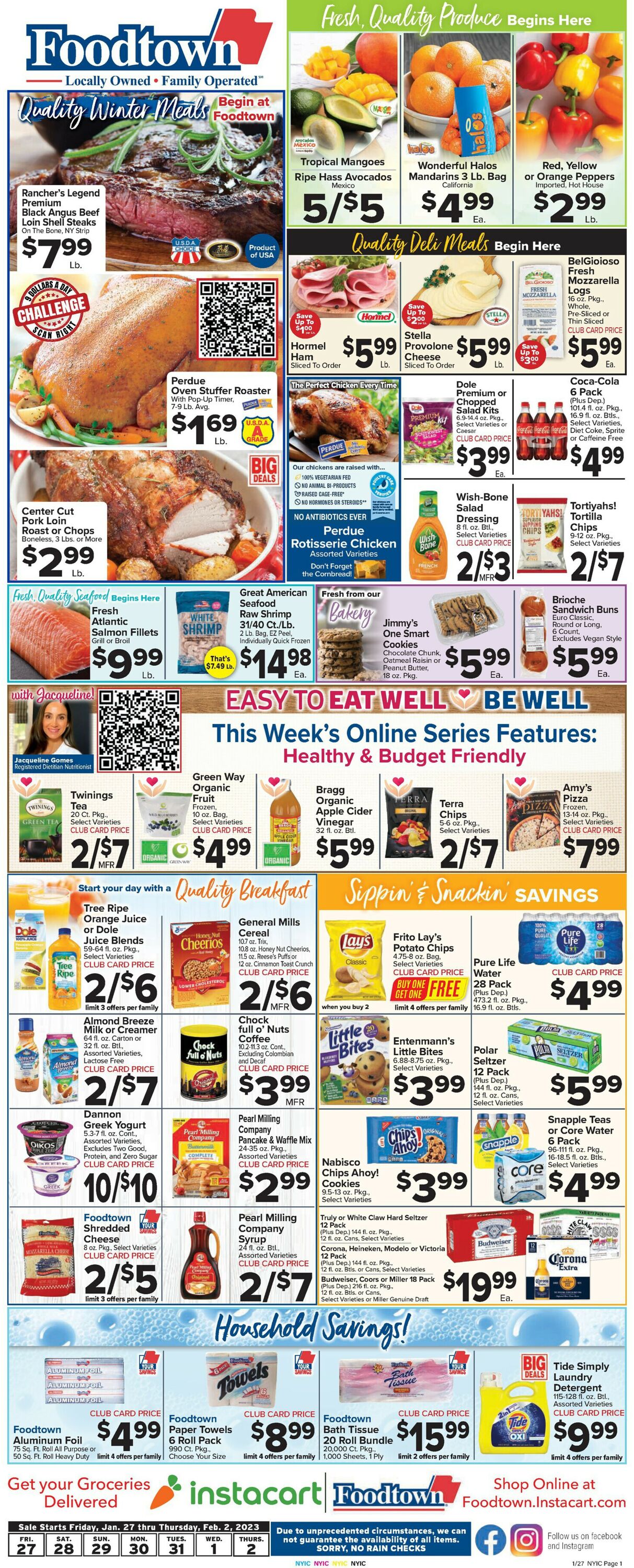 Foodtown Weekly Ad Circular - valid 01/27-02/02/2023