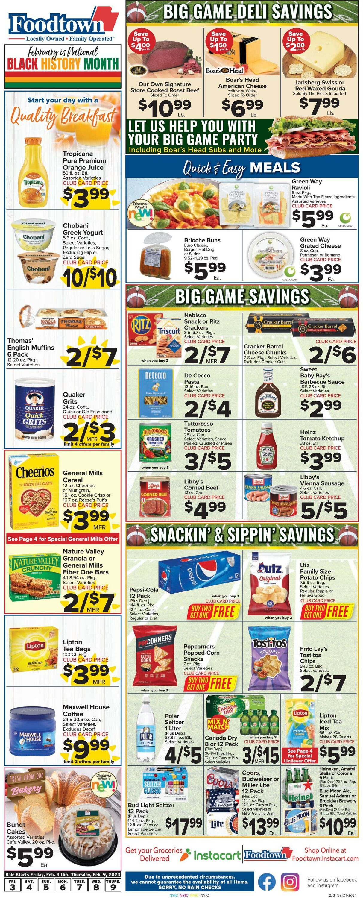 Foodtown Weekly Ad Circular - valid 02/03-02/09/2023 (Page 3)