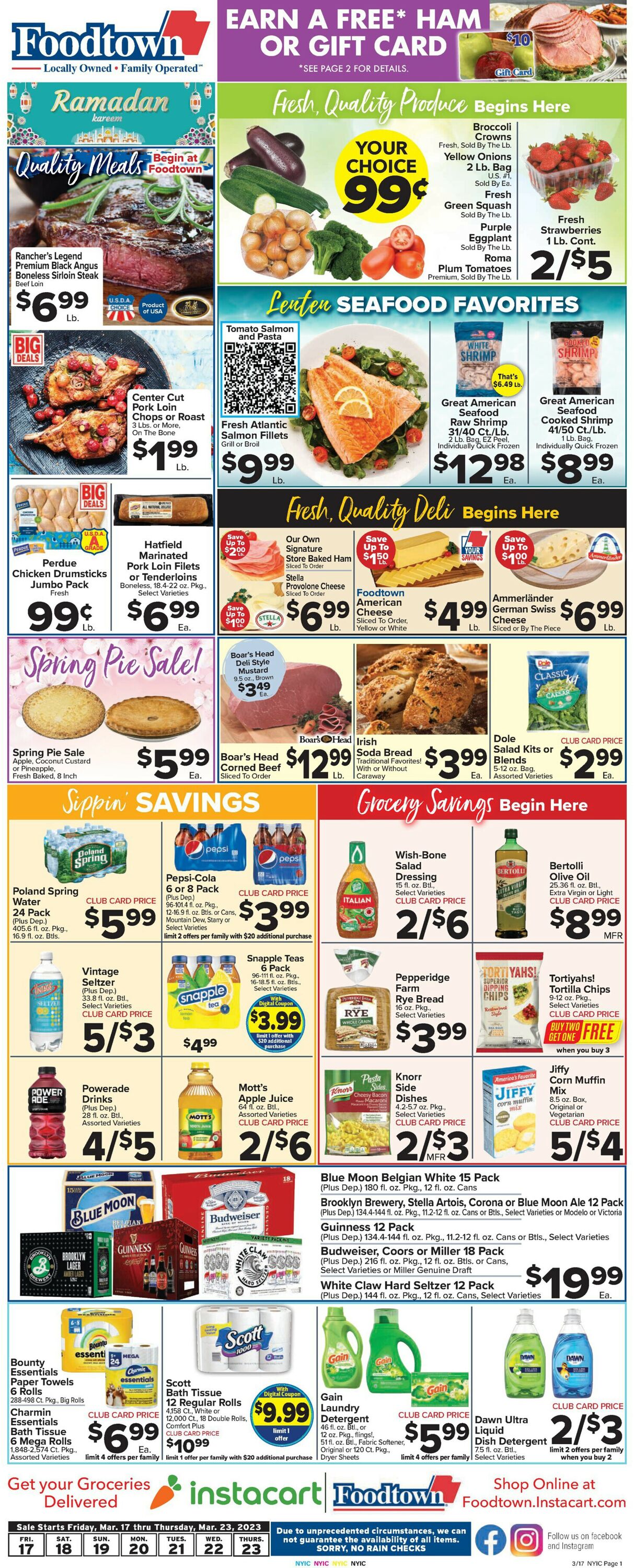 Foodtown Weekly Ad Circular - valid 03/17-03/23/2023