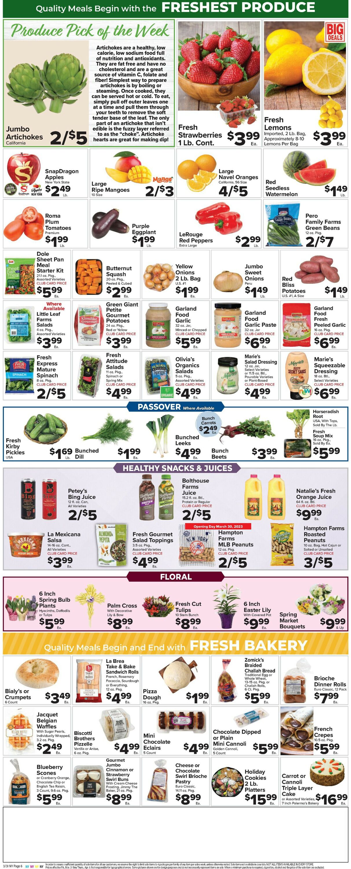 Foodtown Weekly Ad Circular - valid 03/31-04/06/2023 (Page 8)