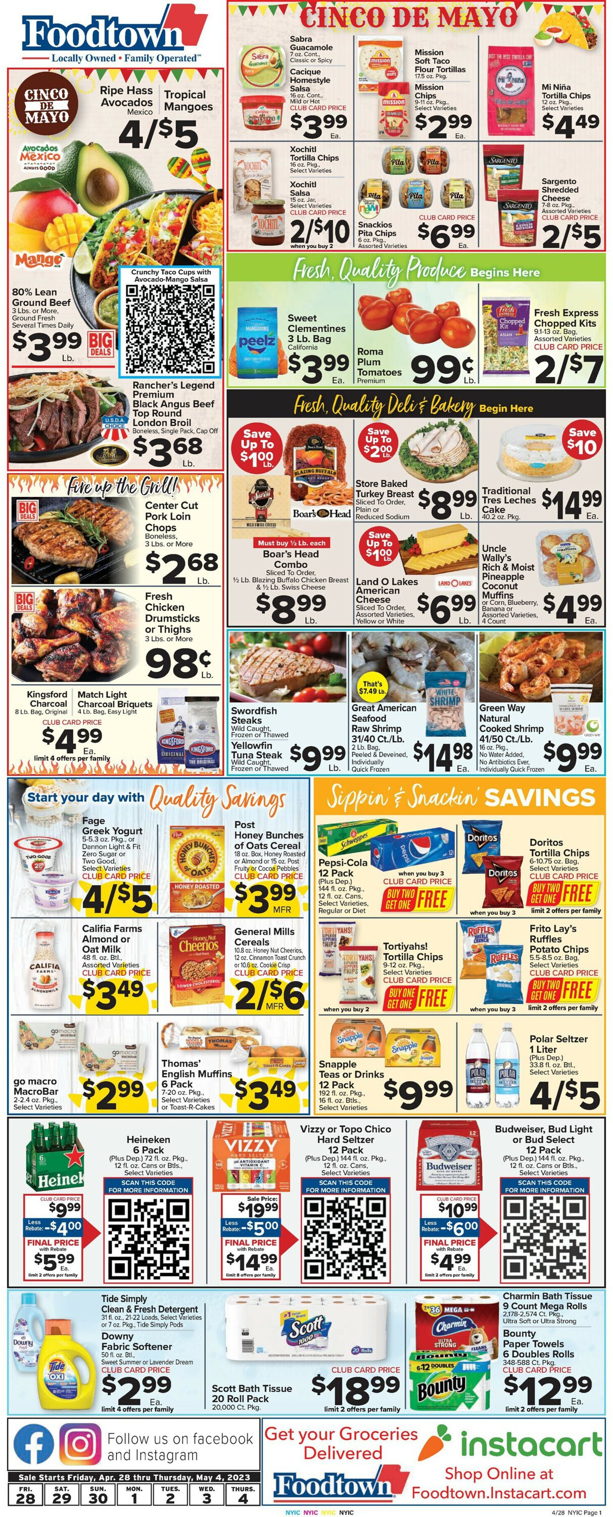 Foodtown Weekly Ad Circular - valid 04/28-05/04/2023