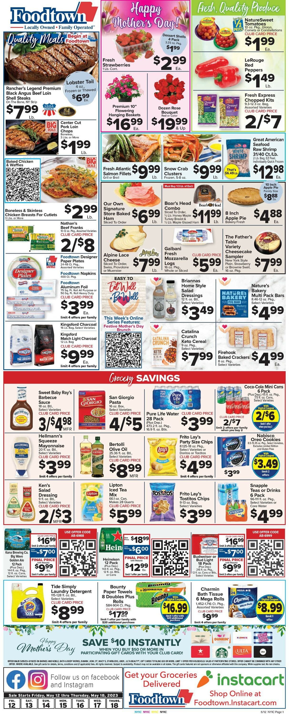 Foodtown Weekly Ad Circular - valid 05/12-05/18/2023