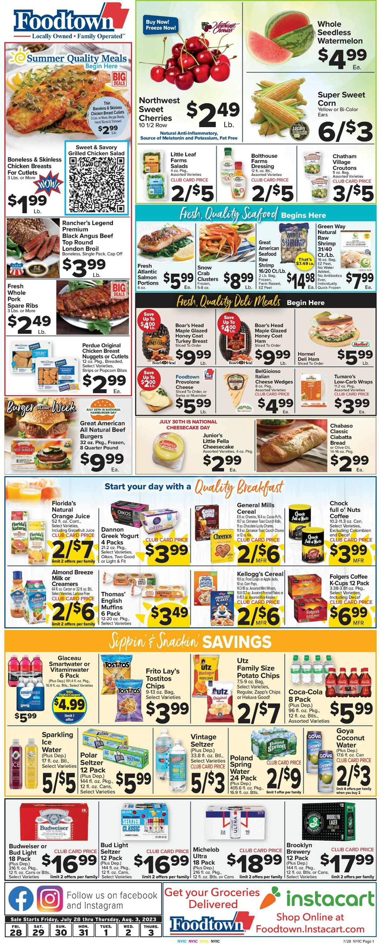 Foodtown Weekly Ad Circular - valid 07/28-08/03/2023