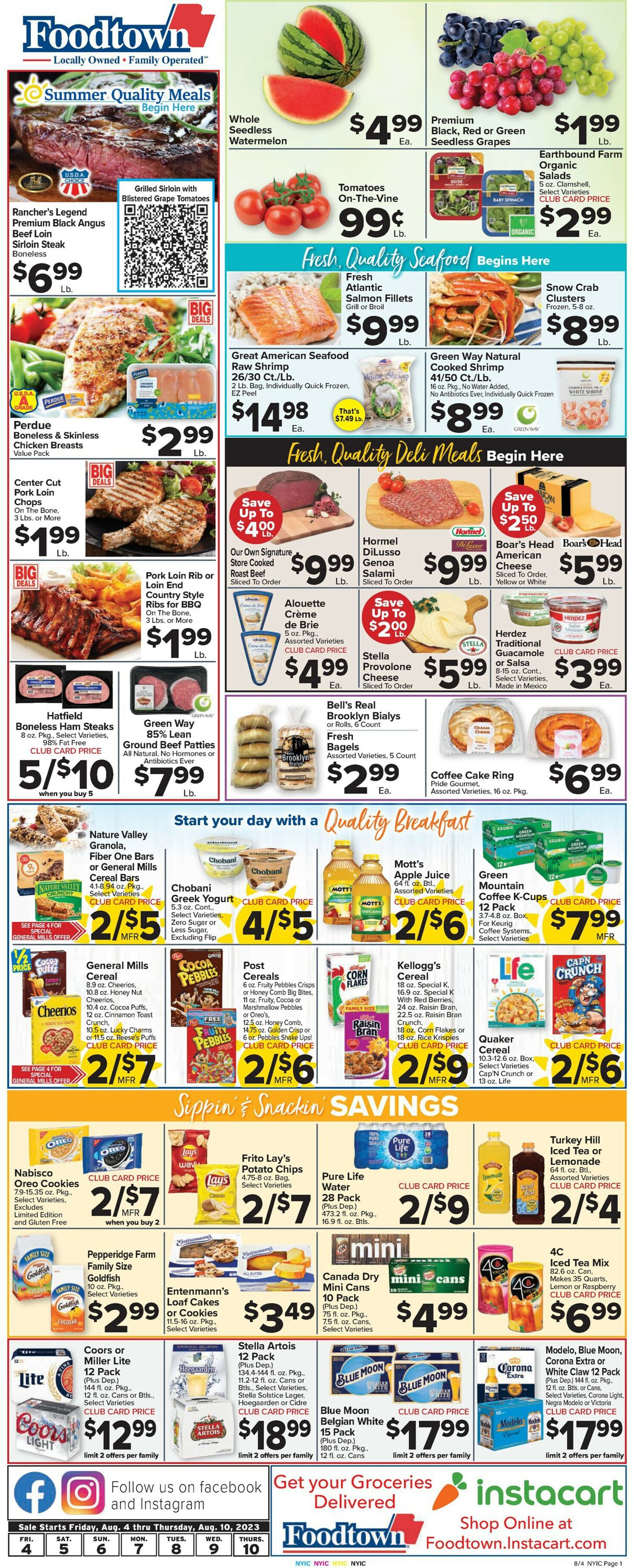 Foodtown Weekly Ad Circular - valid 08/04-08/10/2023