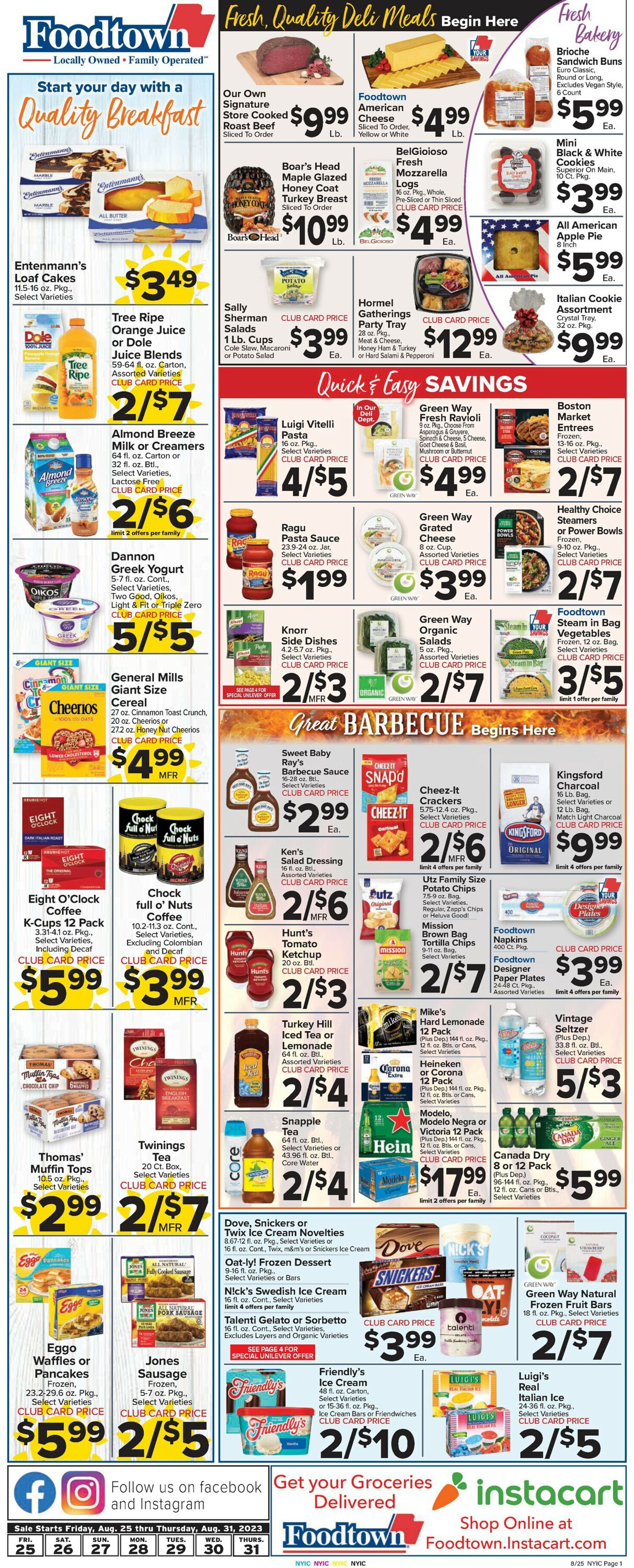 Foodtown Weekly Ad Circular - valid 08/25-08/31/2023 (Page 3)