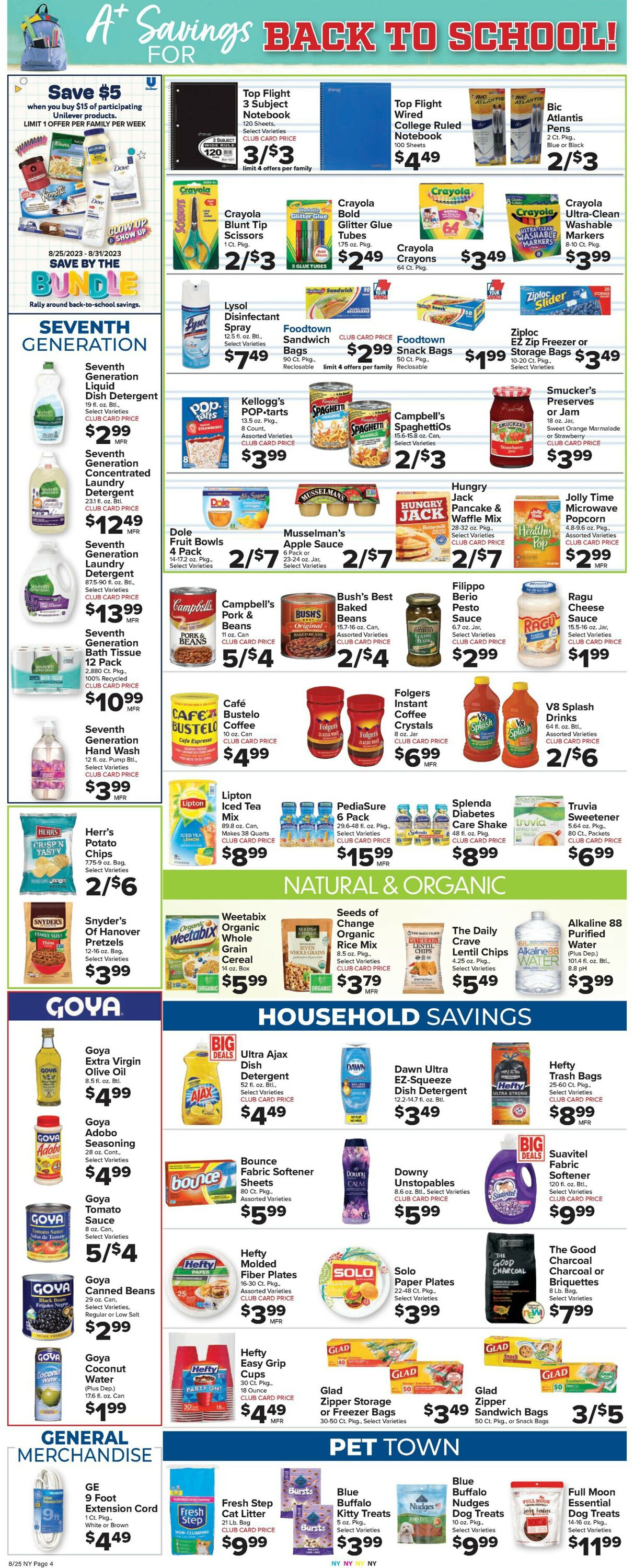 Foodtown Weekly Ad Circular - valid 08/25-08/31/2023 (Page 6)