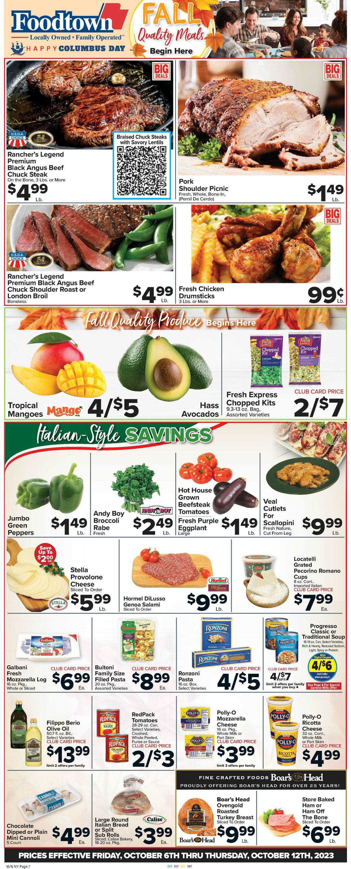 Foodtown Weekly Ad Circular - valid 10/06-10/12/2023