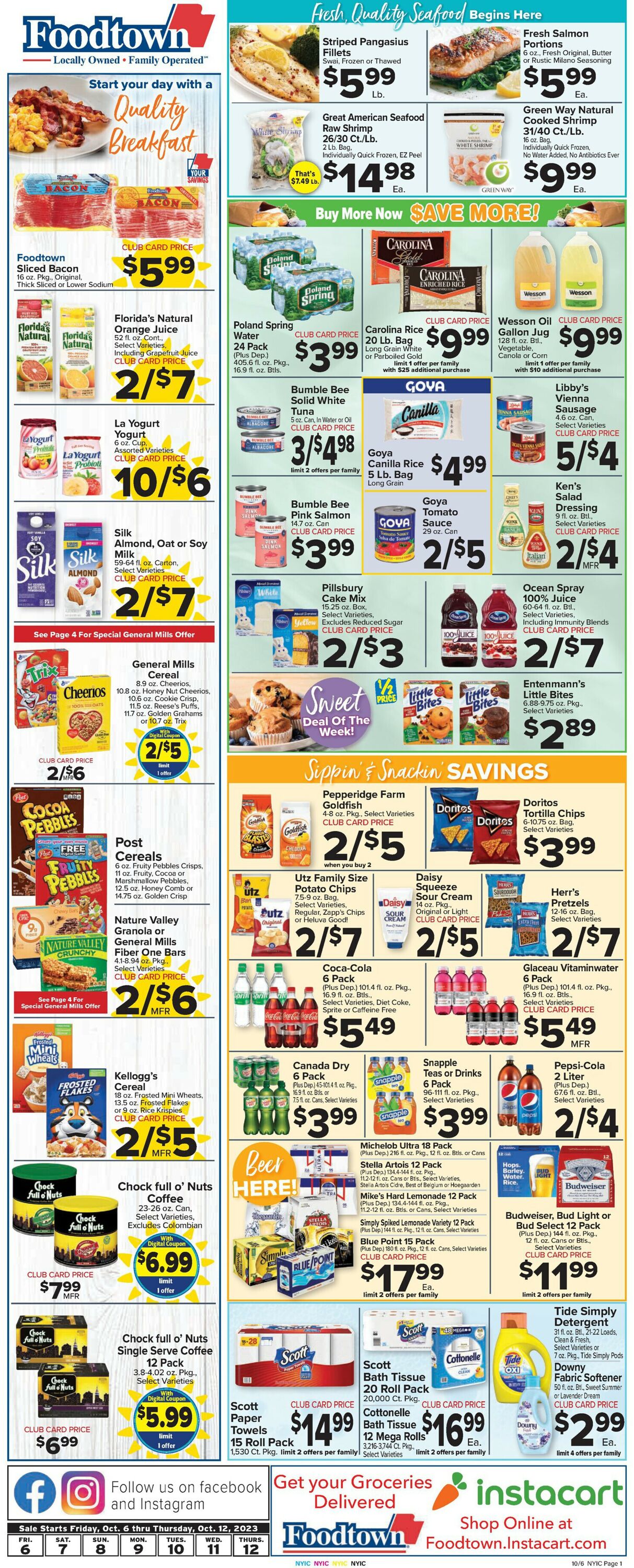 Foodtown Weekly Ad Circular - valid 10/06-10/12/2023 (Page 3)