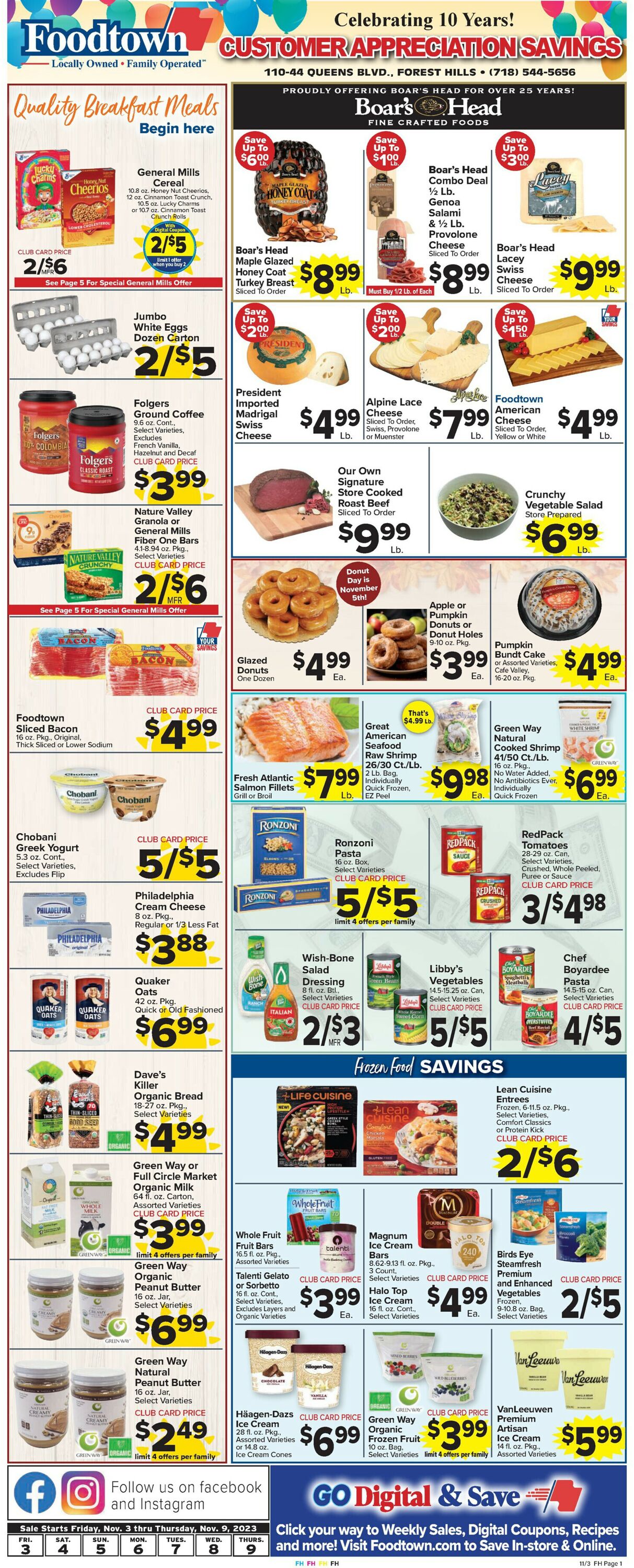 Foodtown Weekly Ad Circular - valid 11/03-11/09/2023 (Page 3)