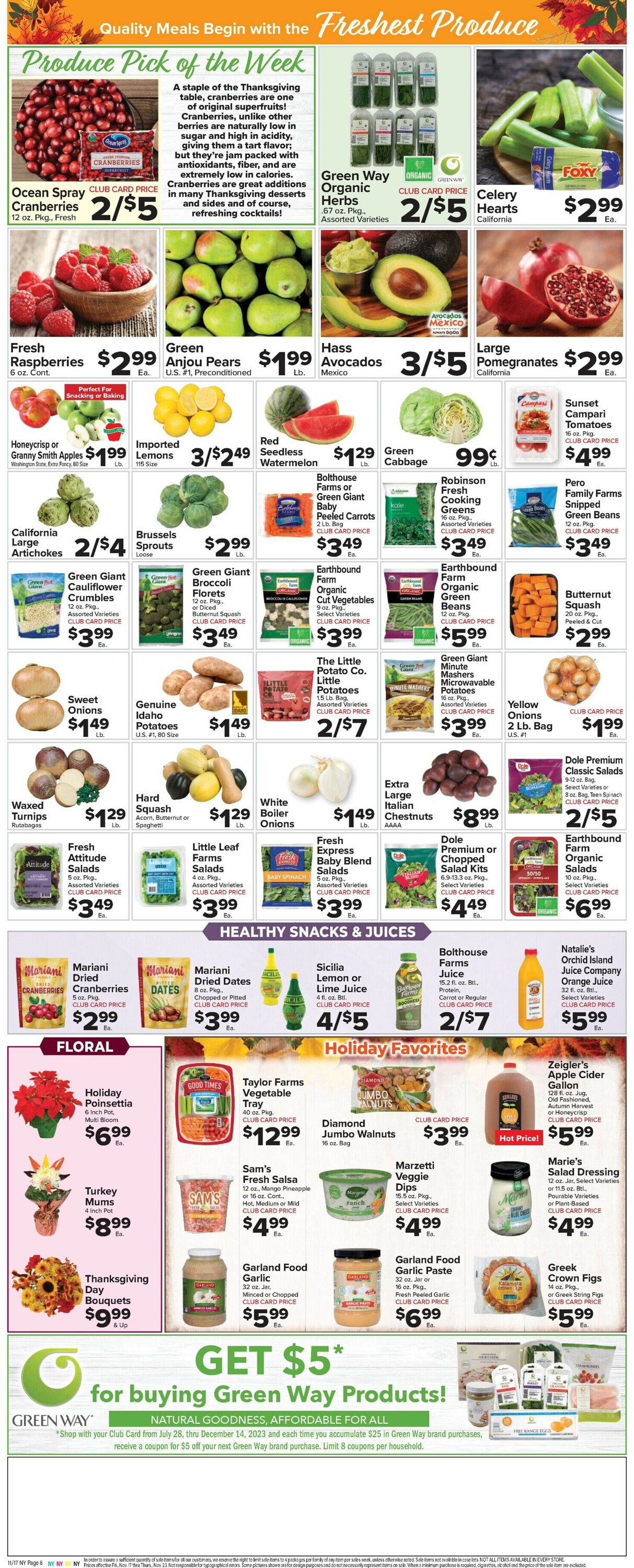 Foodtown Weekly Ad Circular - valid 11/17-11/23/2023 (Page 9)
