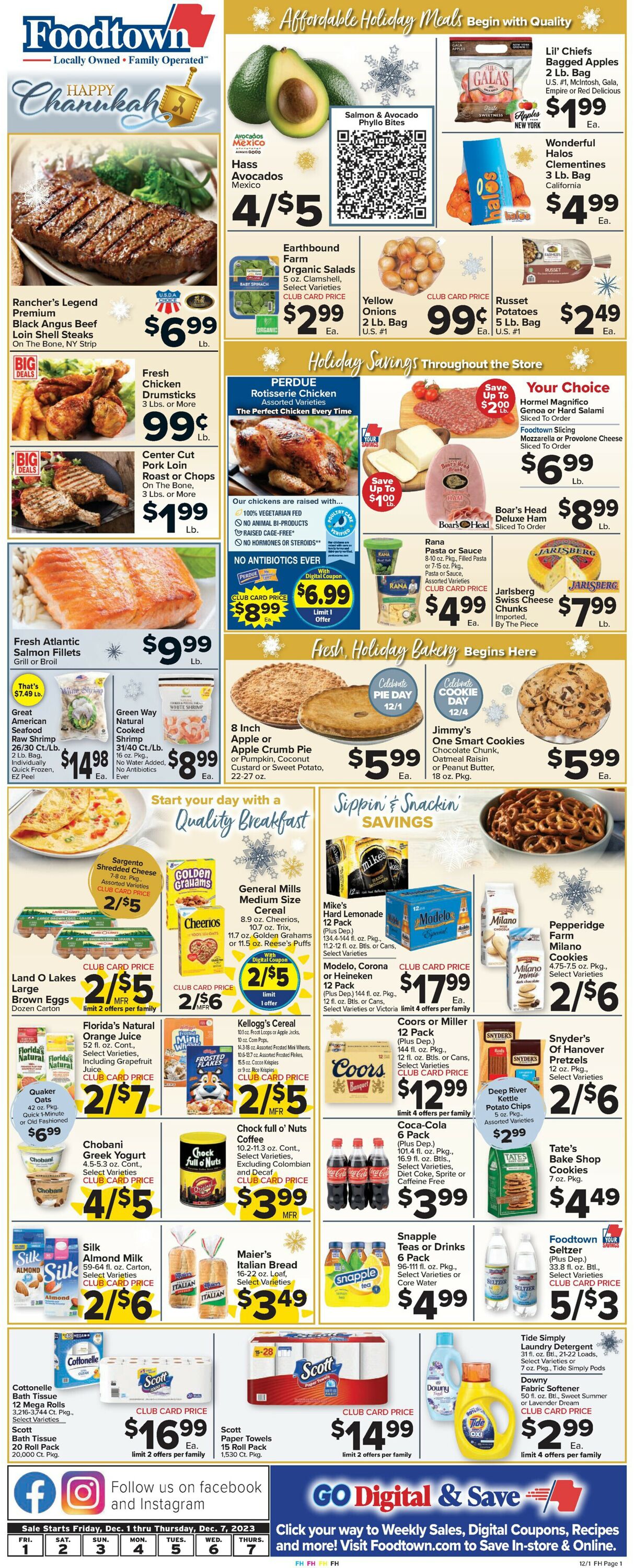Foodtown Weekly Ad Circular - valid 12/01-12/07/2023