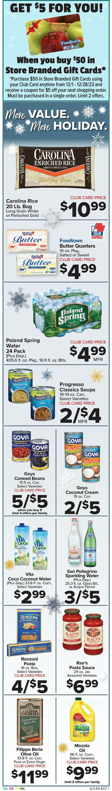Foodtown Weekly Ad Circular - valid 12/01-12/07/2023 (Page 2)