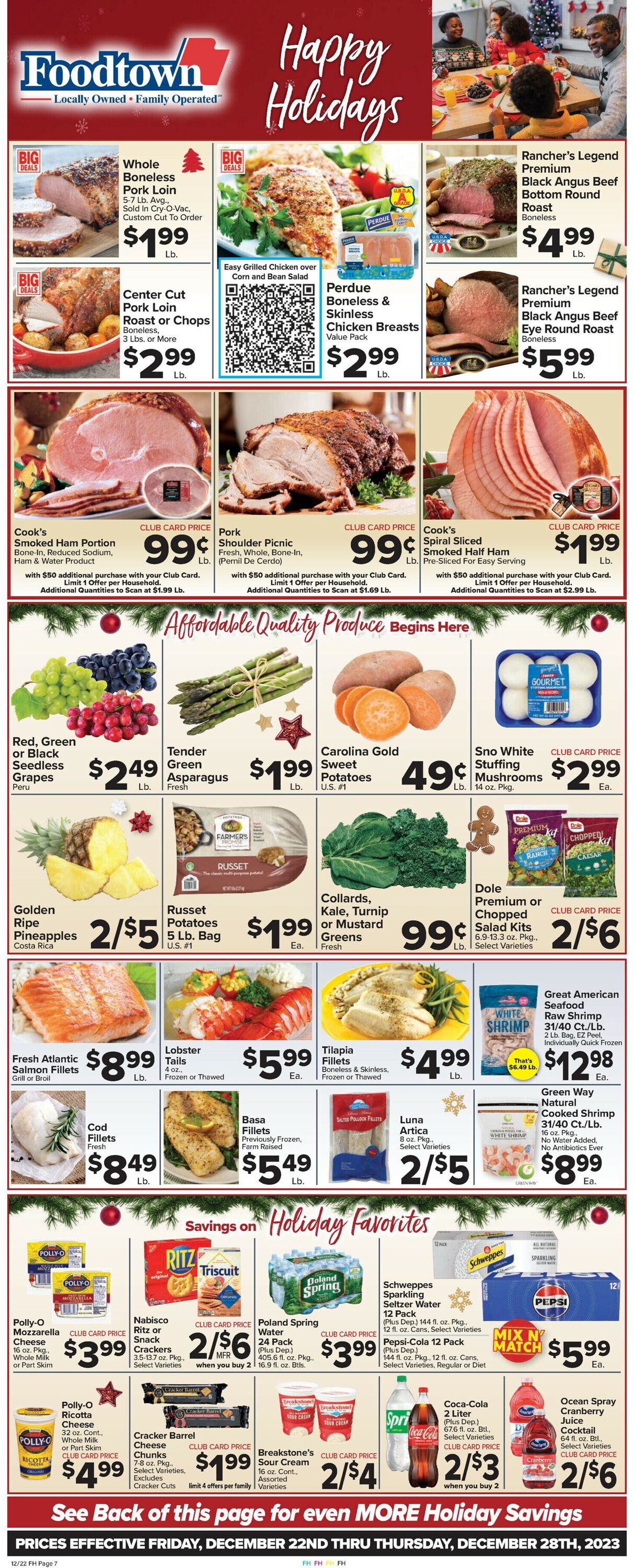 Foodtown Weekly Ad Circular - valid 12/22-12/28/2023