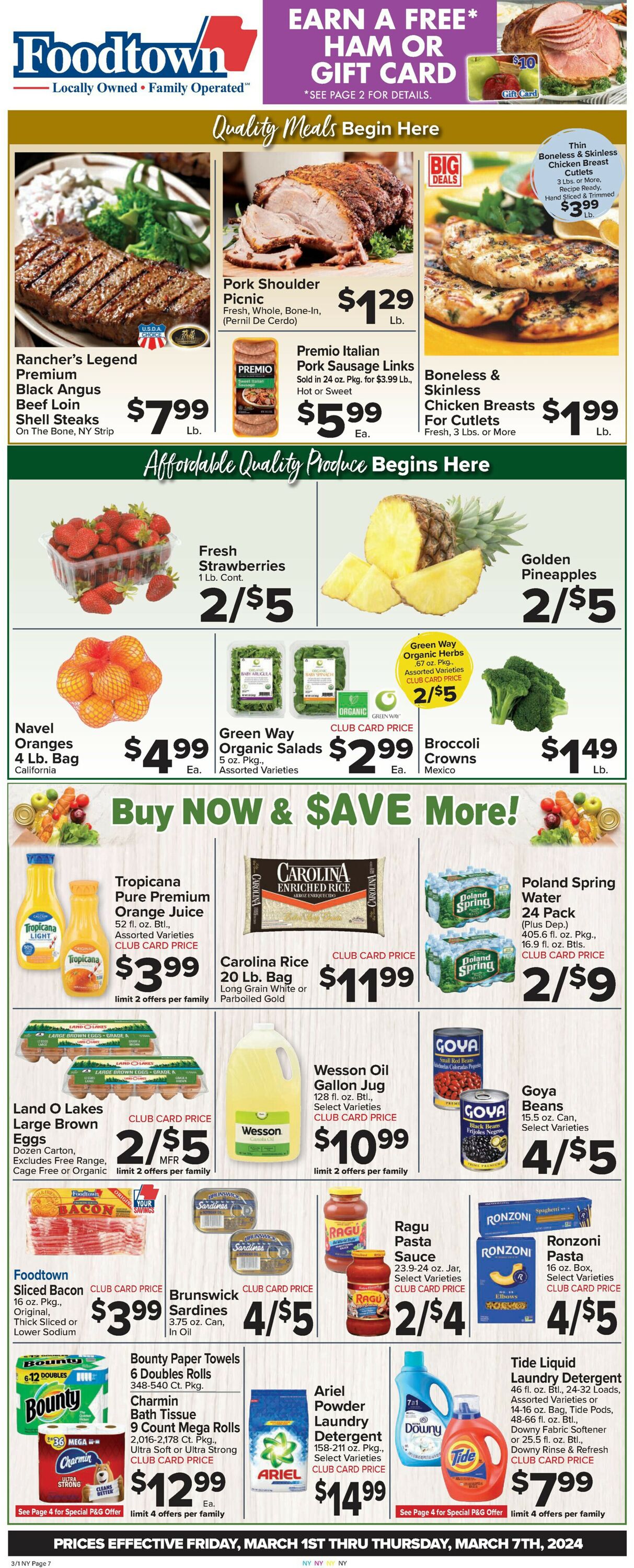 Foodtown Weekly Ad Circular - valid 03/01-03/07/2024
