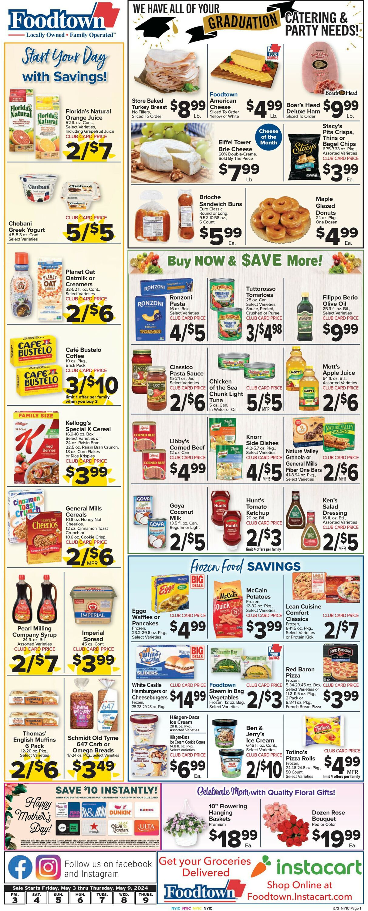 Foodtown Weekly Ad Circular - valid 05/03-05/09/2024 (Page 3)