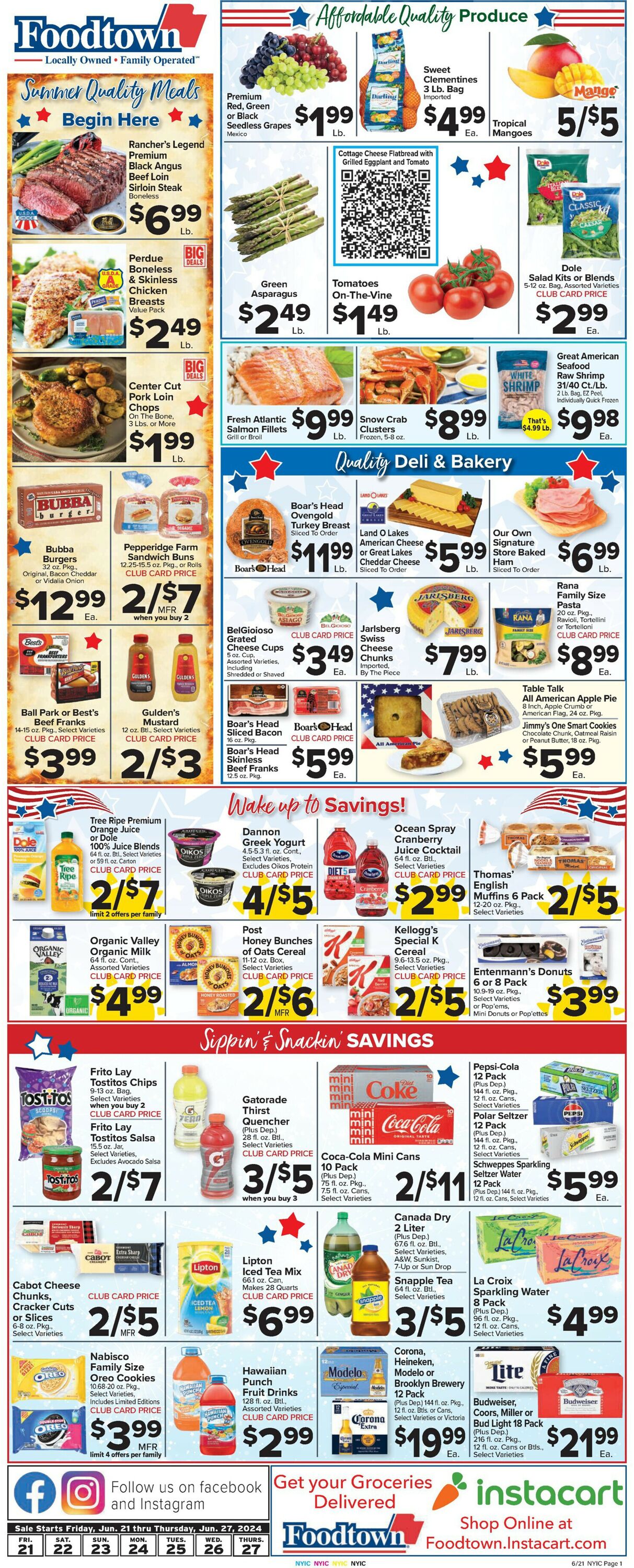 Foodtown Weekly Ad Circular - valid 06/21-06/27/2024