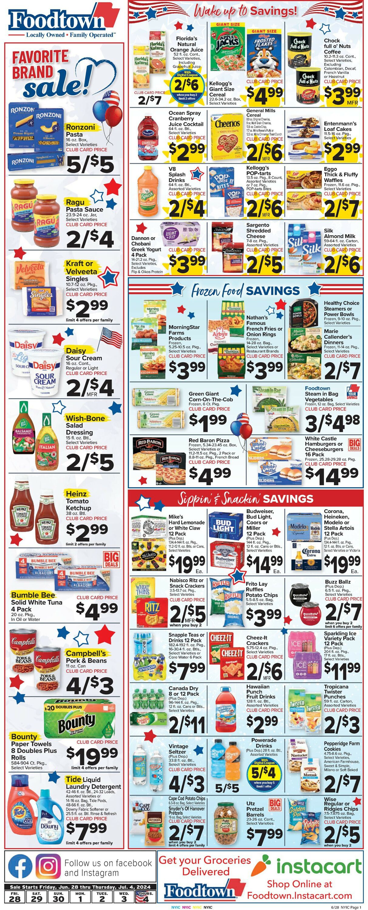 Foodtown Weekly Ad Circular - valid 06/28-07/04/2024 (Page 3)