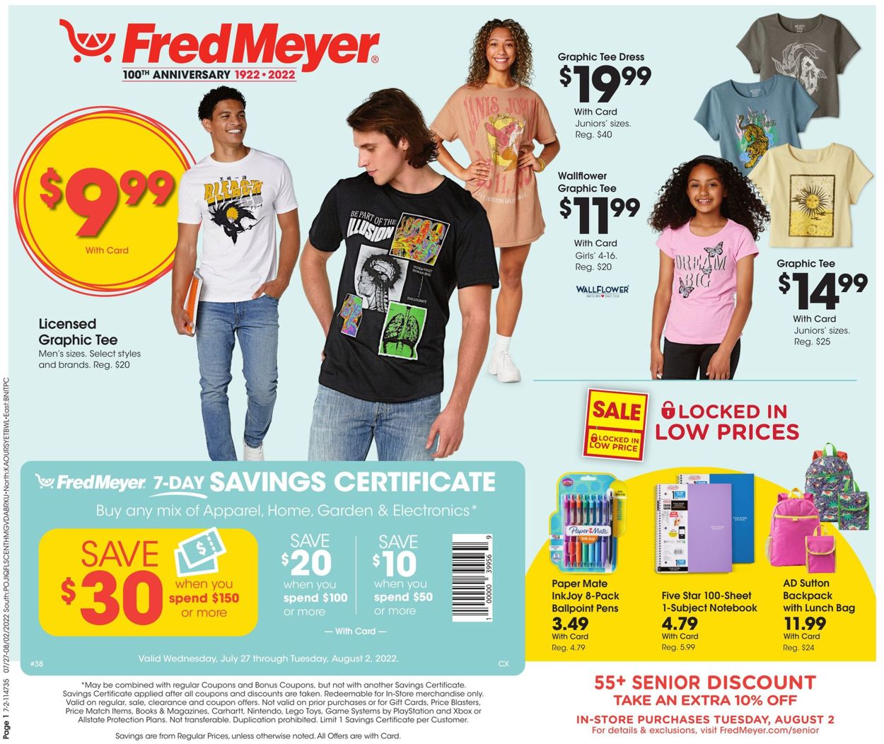 Fred Meyer Weekly Ad Circular - valid 07/27-08/02/2022