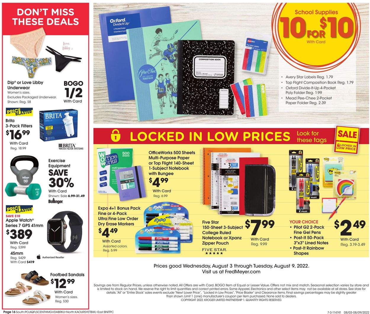 Fred Meyer Weekly Ad Circular - valid 08/03-08/09/2022 (Page 16)