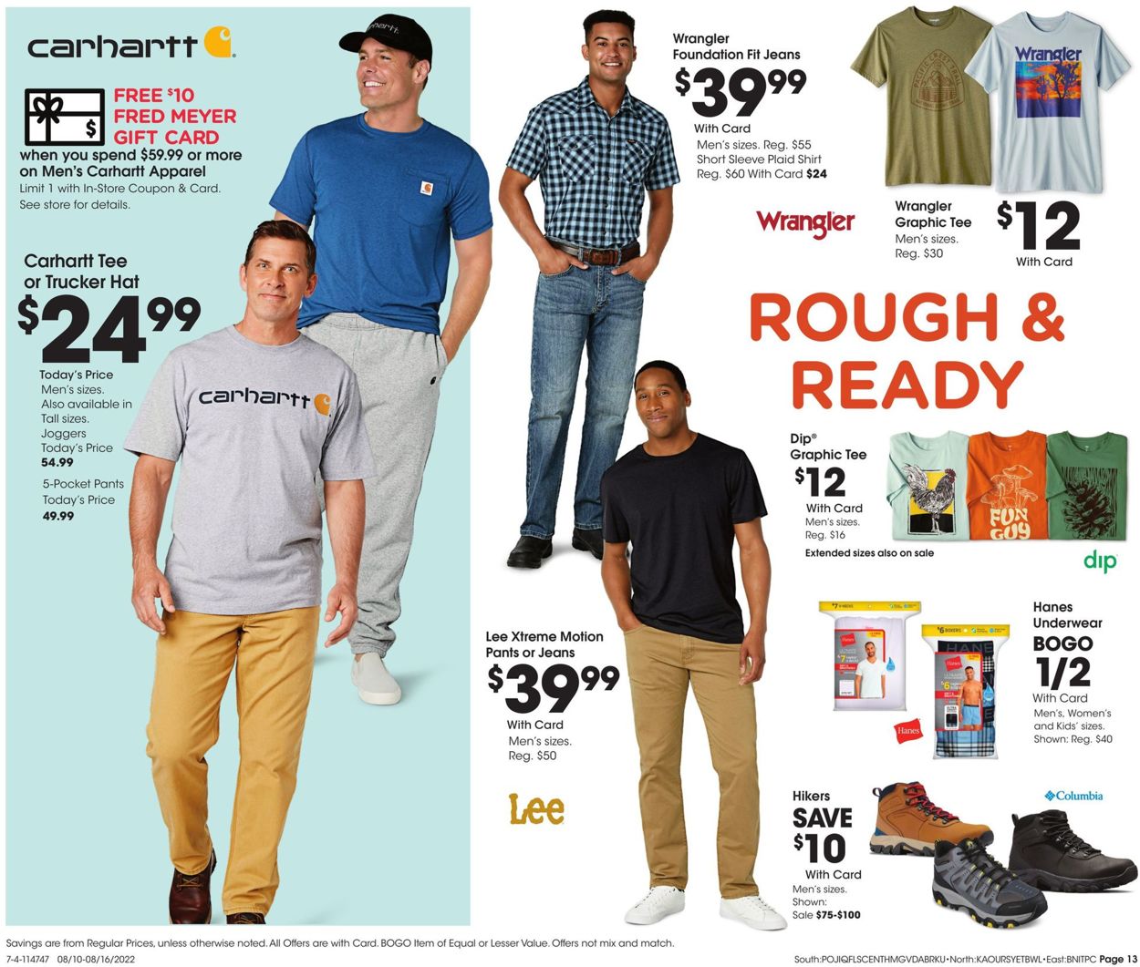 Fred Meyer Weekly Ad Circular - valid 08/10-08/16/2022 (Page 13)