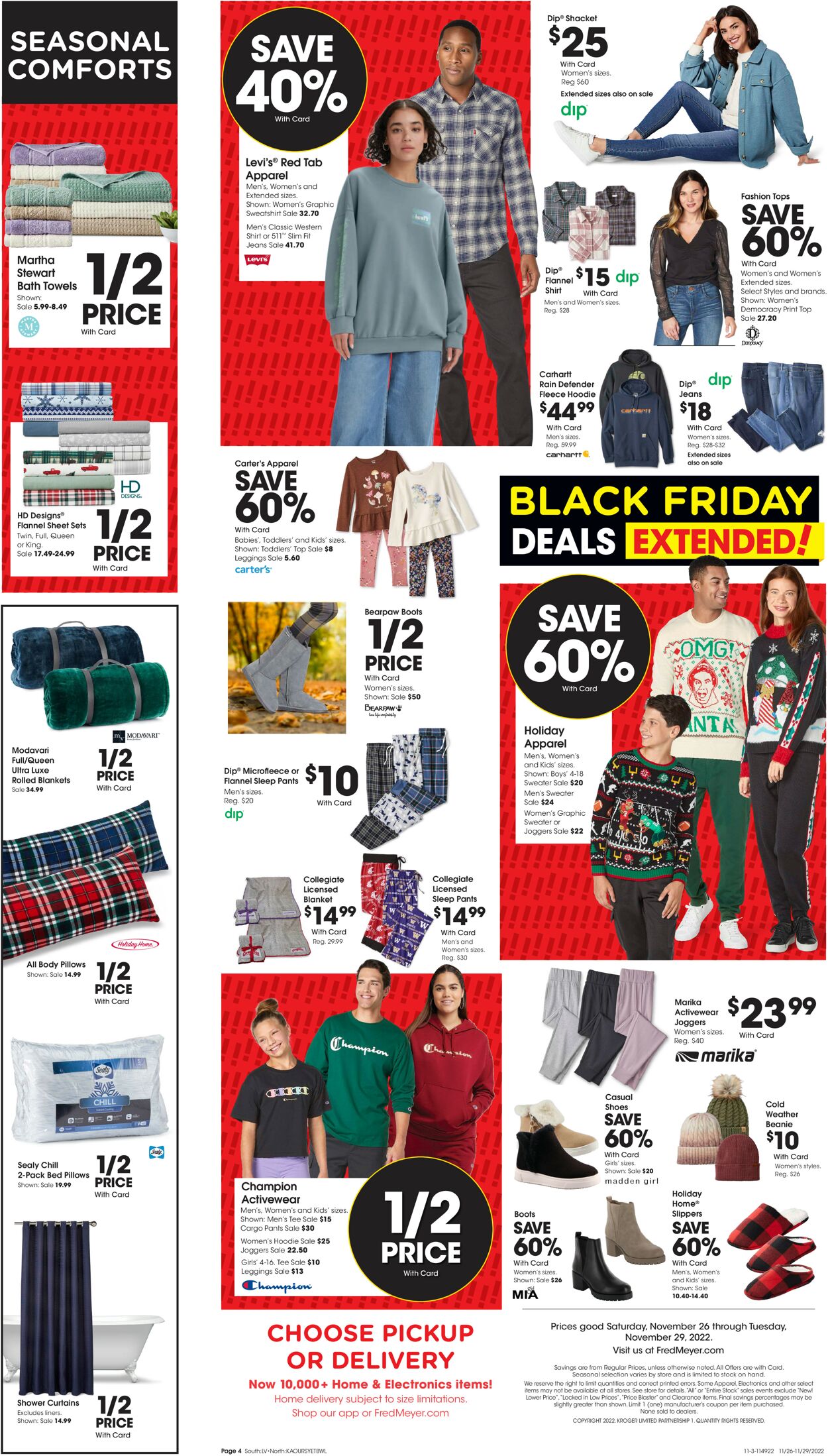 Fred Meyer Weekly Ad Circular - valid 11/26-11/29/2022 (Page 4)