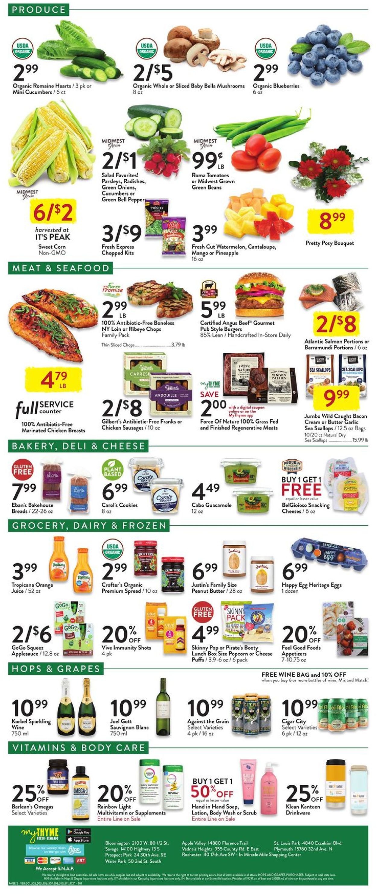 Fresh Thyme Weekly Ad Circular - valid 08/18-08/24/2021 (Page 2)