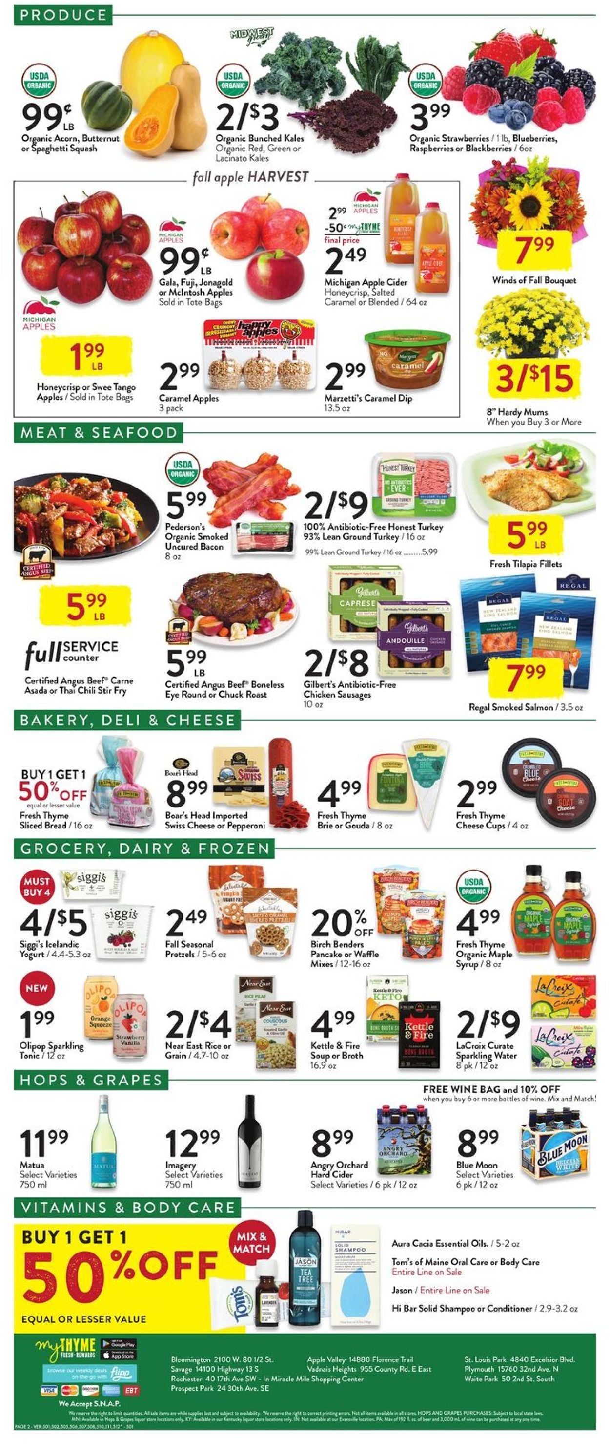 Fresh Thyme Weekly Ad Circular - valid 10/06-10/12/2021 (Page 2)