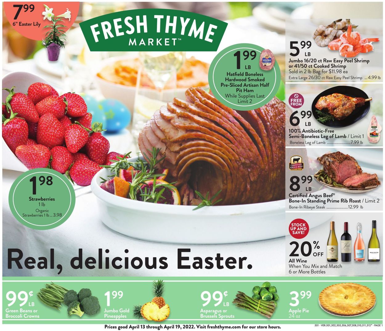 Fresh Thyme EASTER 2022 Weekly Ad Circular - valid 04/13-04/19/2022
