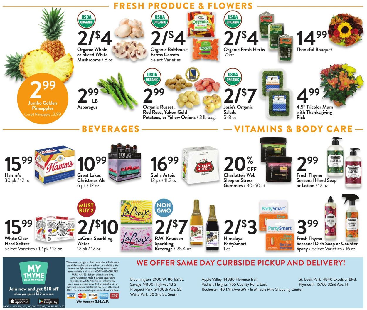 Fresh Thyme Weekly Ad Circular - valid 11/16-11/24/2022 (Page 4)
