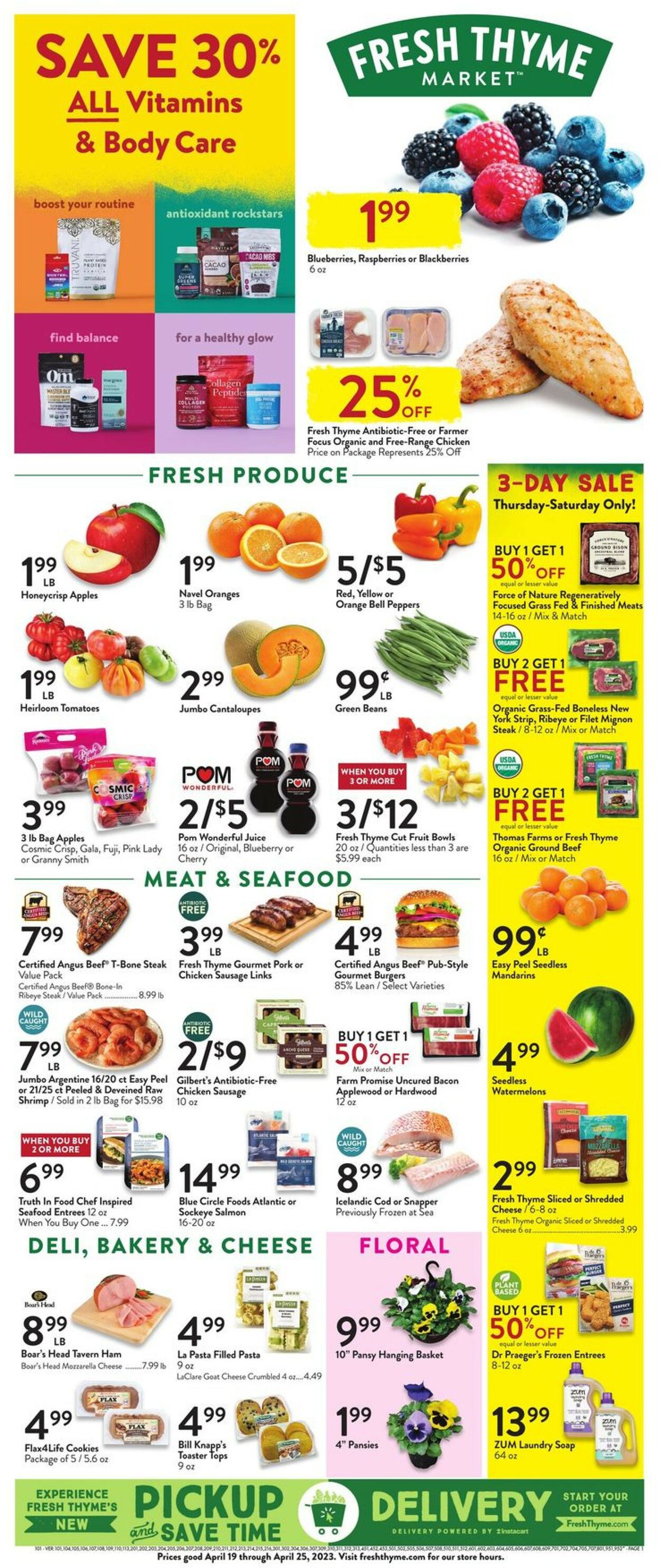 Fresh Thyme Weekly Ad Circular - valid 04/19-04/25/2023