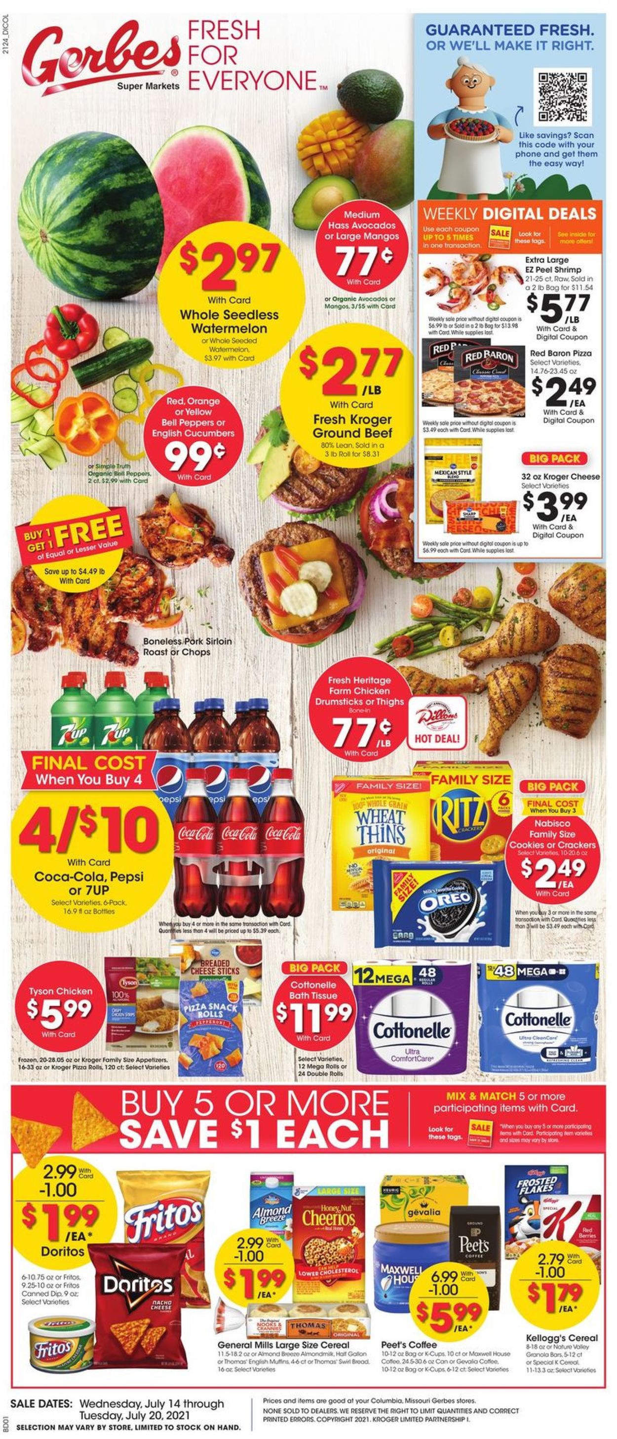 Gerbes Super Markets Weekly Ad Circular - valid 07/14-07/20/2021