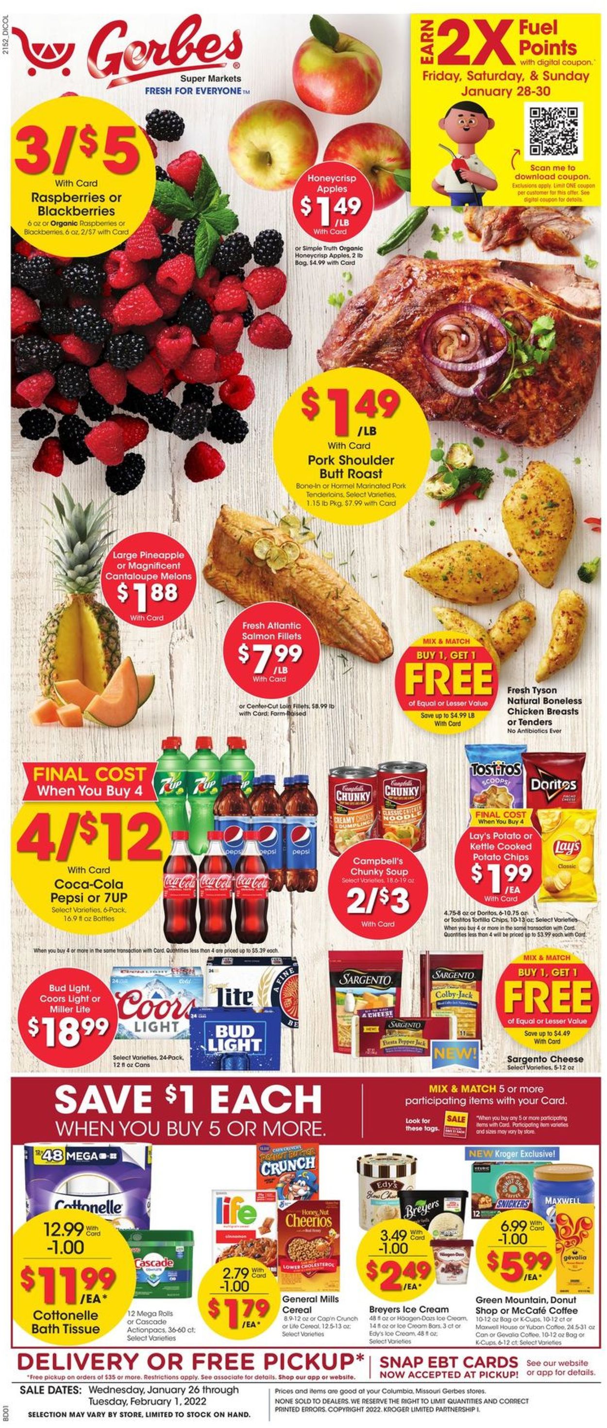 Gerbes Super Markets Weekly Ad Circular - valid 01/26-02/01/2022