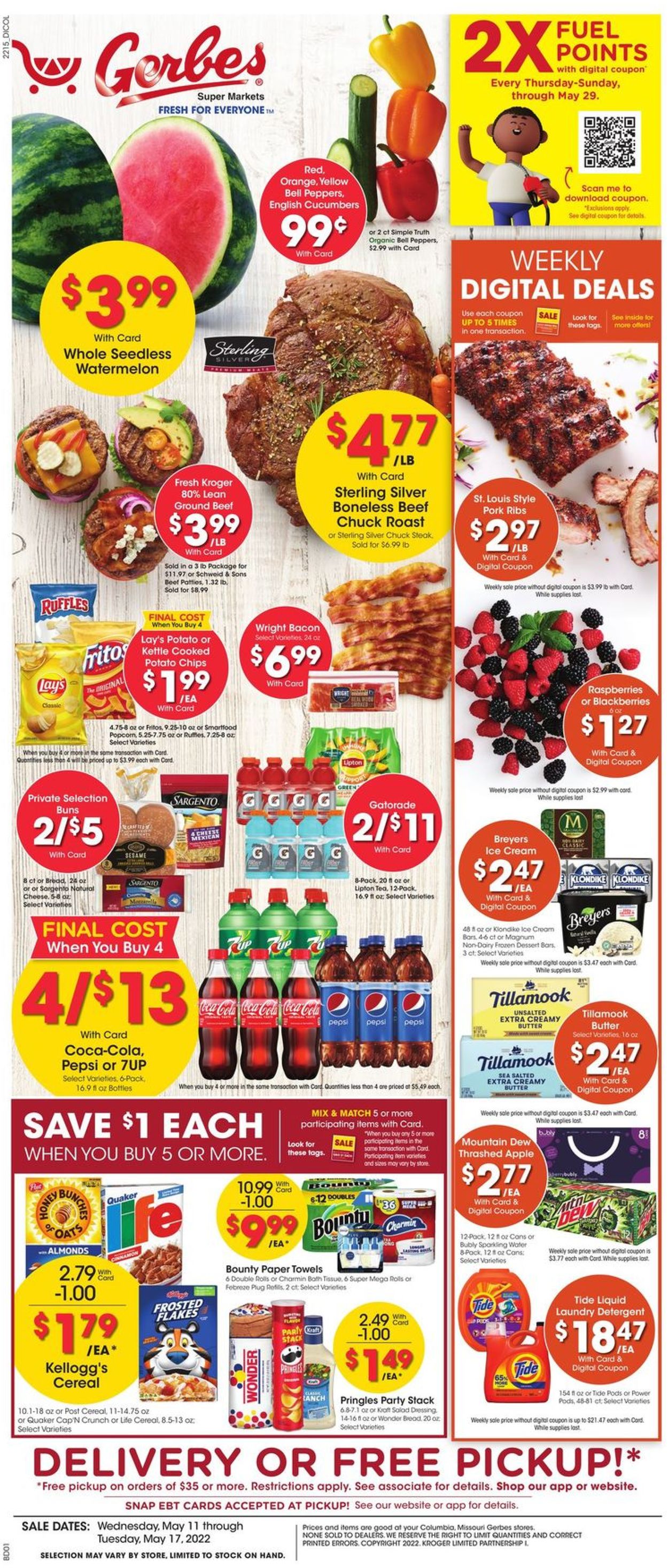 Gerbes Super Markets Weekly Ad Circular - valid 05/11-05/17/2022