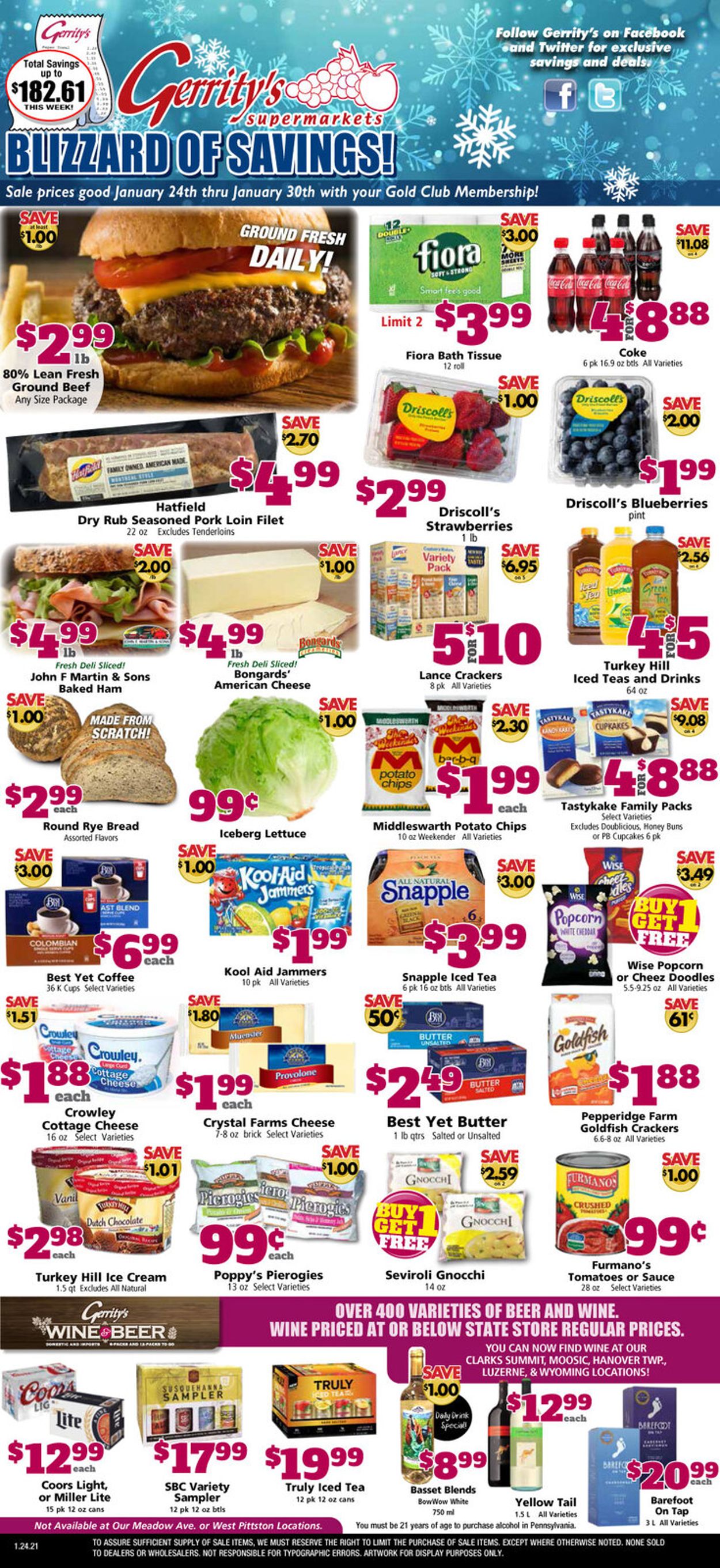 Gerrity's Supermarkets Weekly Ad Circular - valid 01/24-01/30/2021